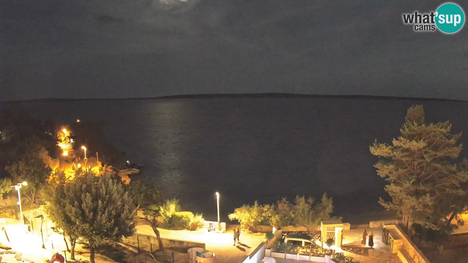 Webcam Strand Male Mandre – Liveblick von der Insel Pag