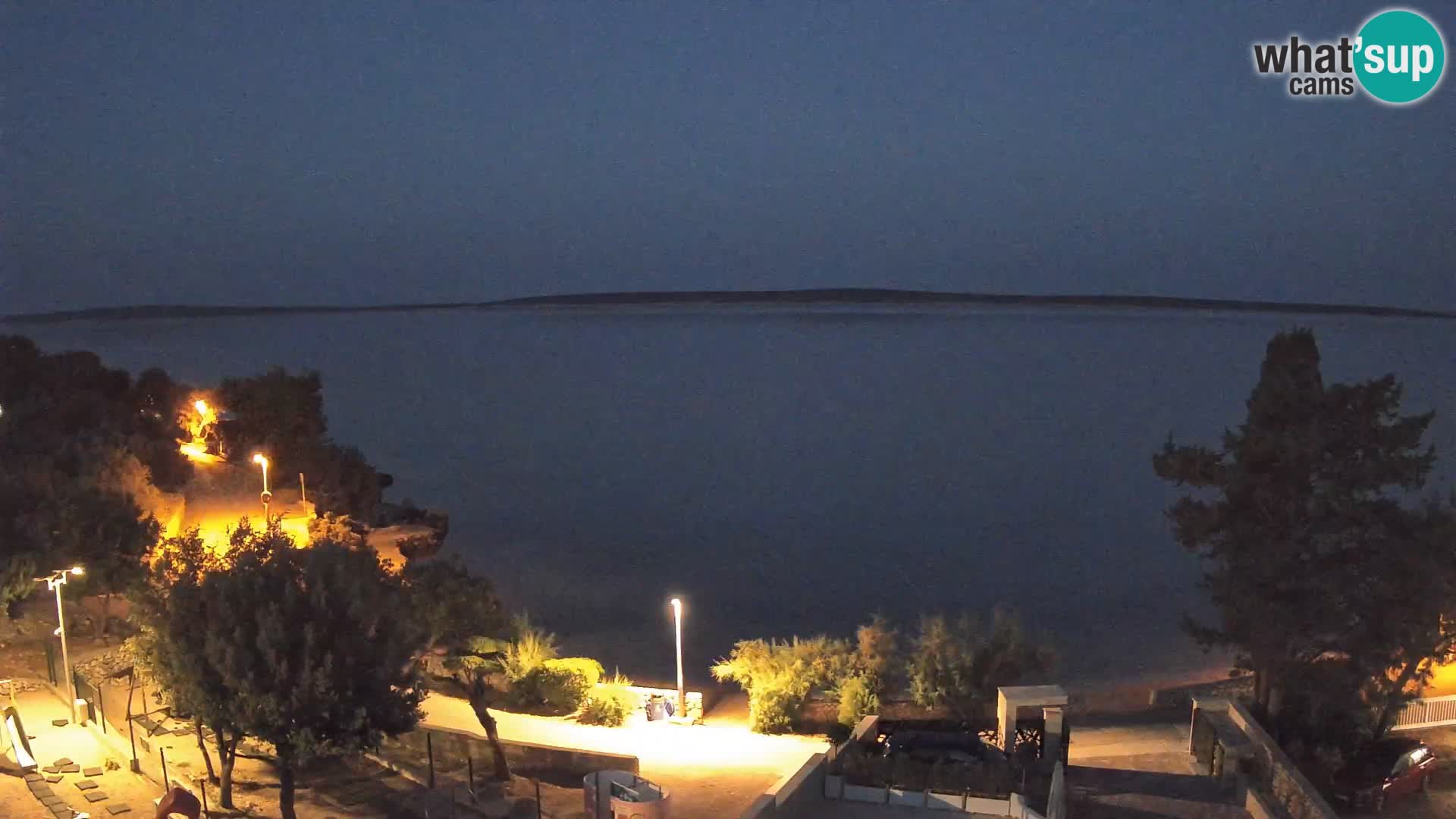 Webcam Strand Male Mandre – Liveblick von der Insel Pag