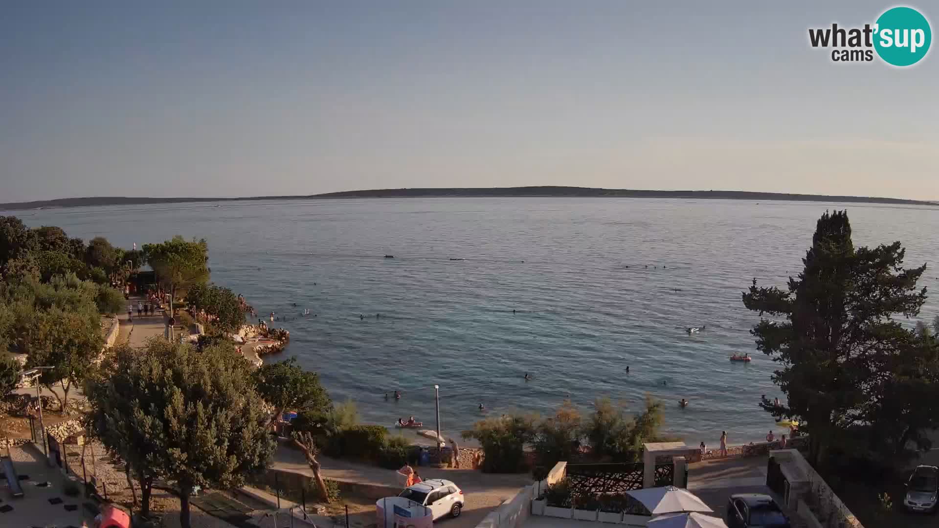 Webcam Strand Male Mandre – Liveblick von der Insel Pag
