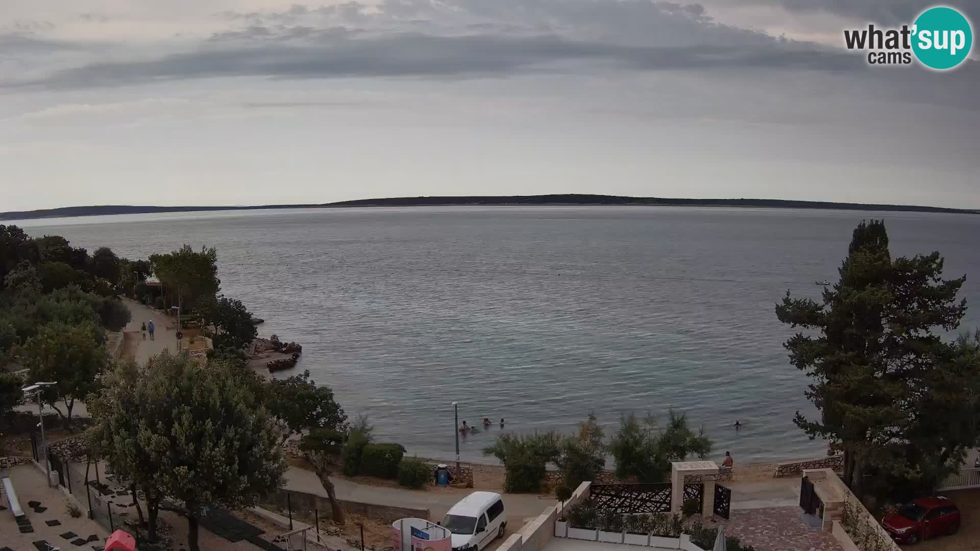 Webcam Plaža Male Mandre – Live View from Pag Island