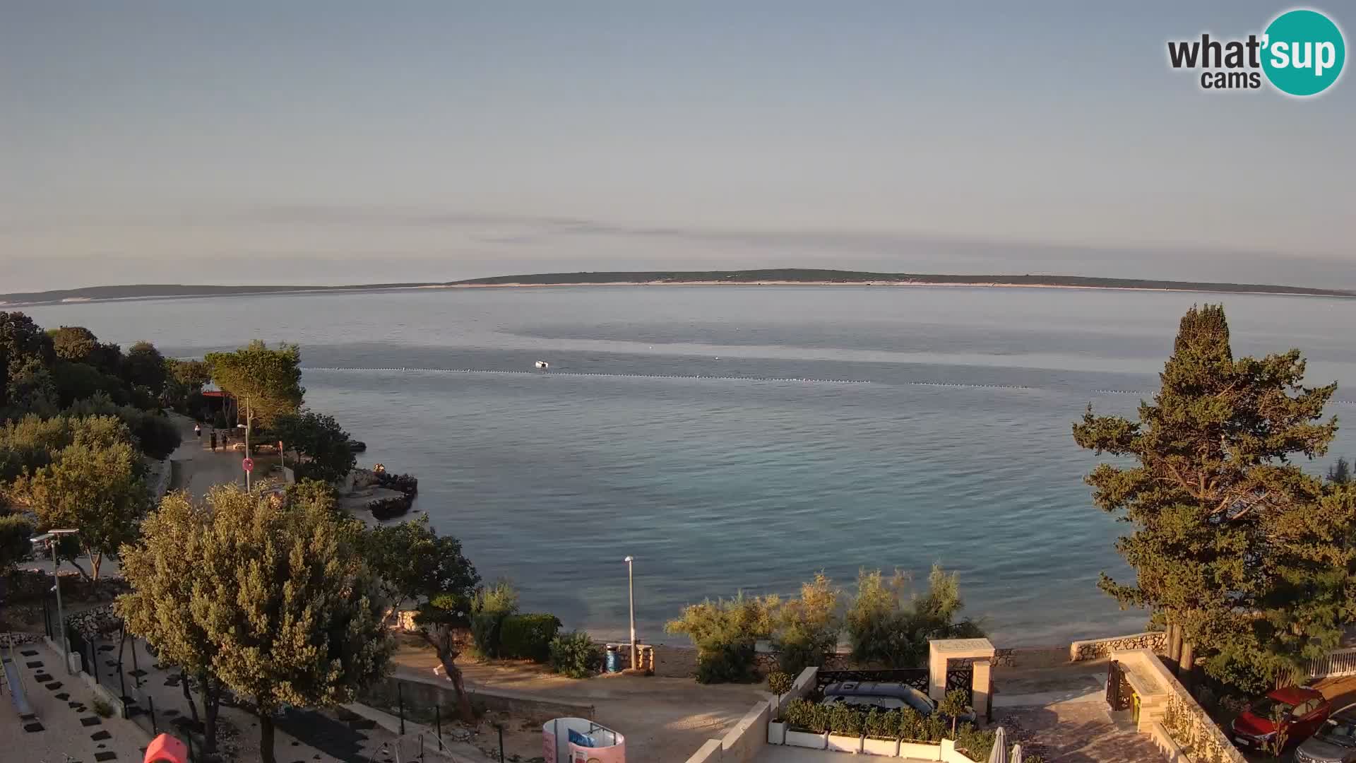 Webcam Strand Male Mandre – Liveblick von der Insel Pag