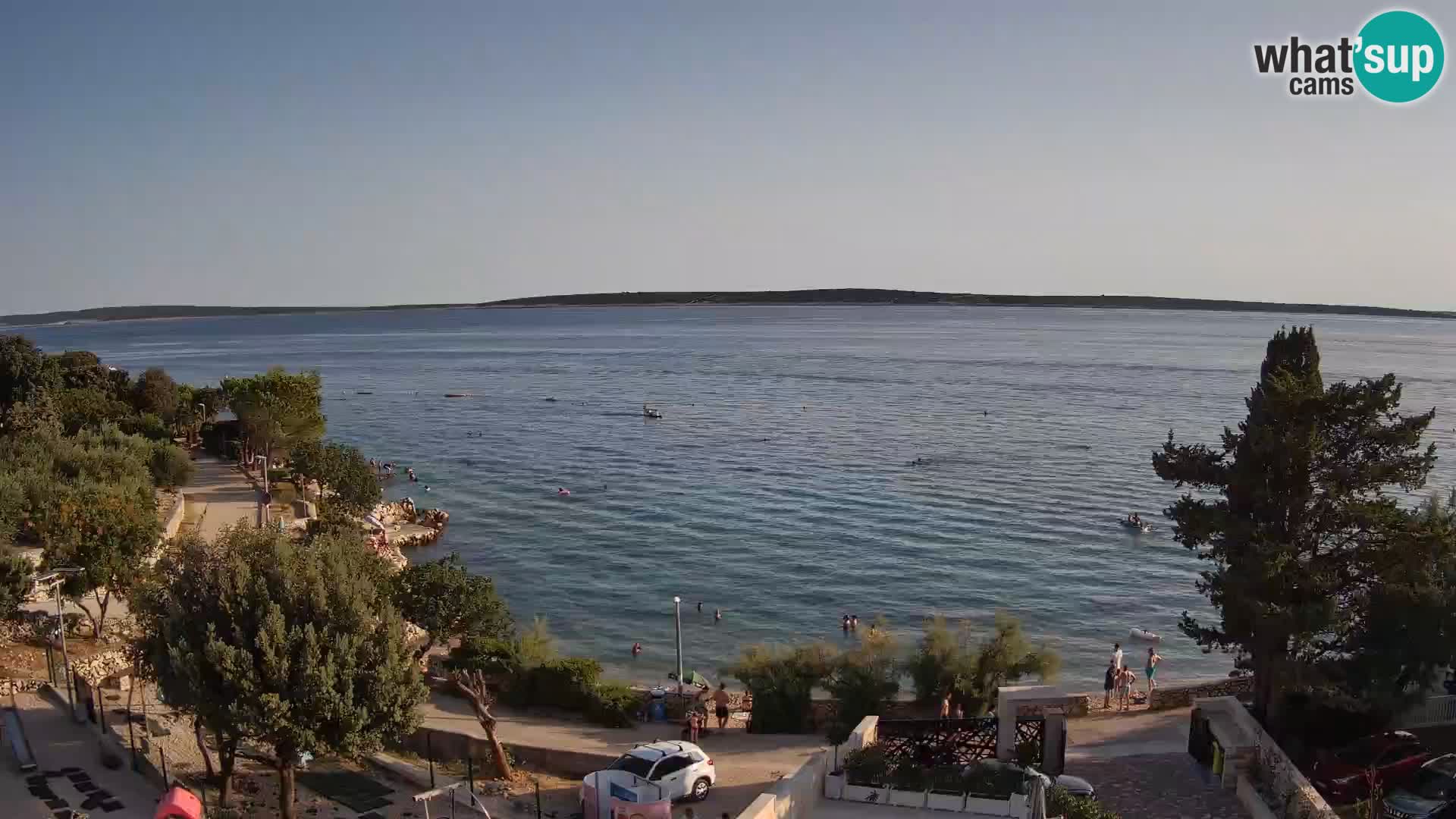 Webcam Plaža Male Mandre – Diretta dalla spiaggia sull’isola di Pag