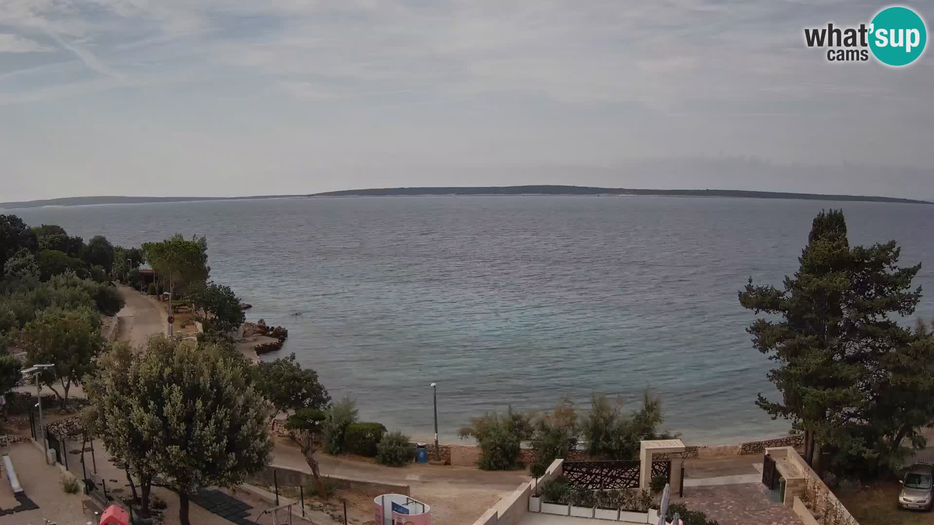 Webcam Plaža Male Mandre – Diretta dalla spiaggia sull’isola di Pag