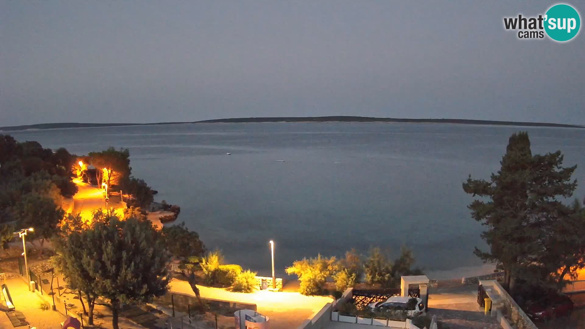 Webcam Strand Male Mandre – Liveblick von der Insel Pag