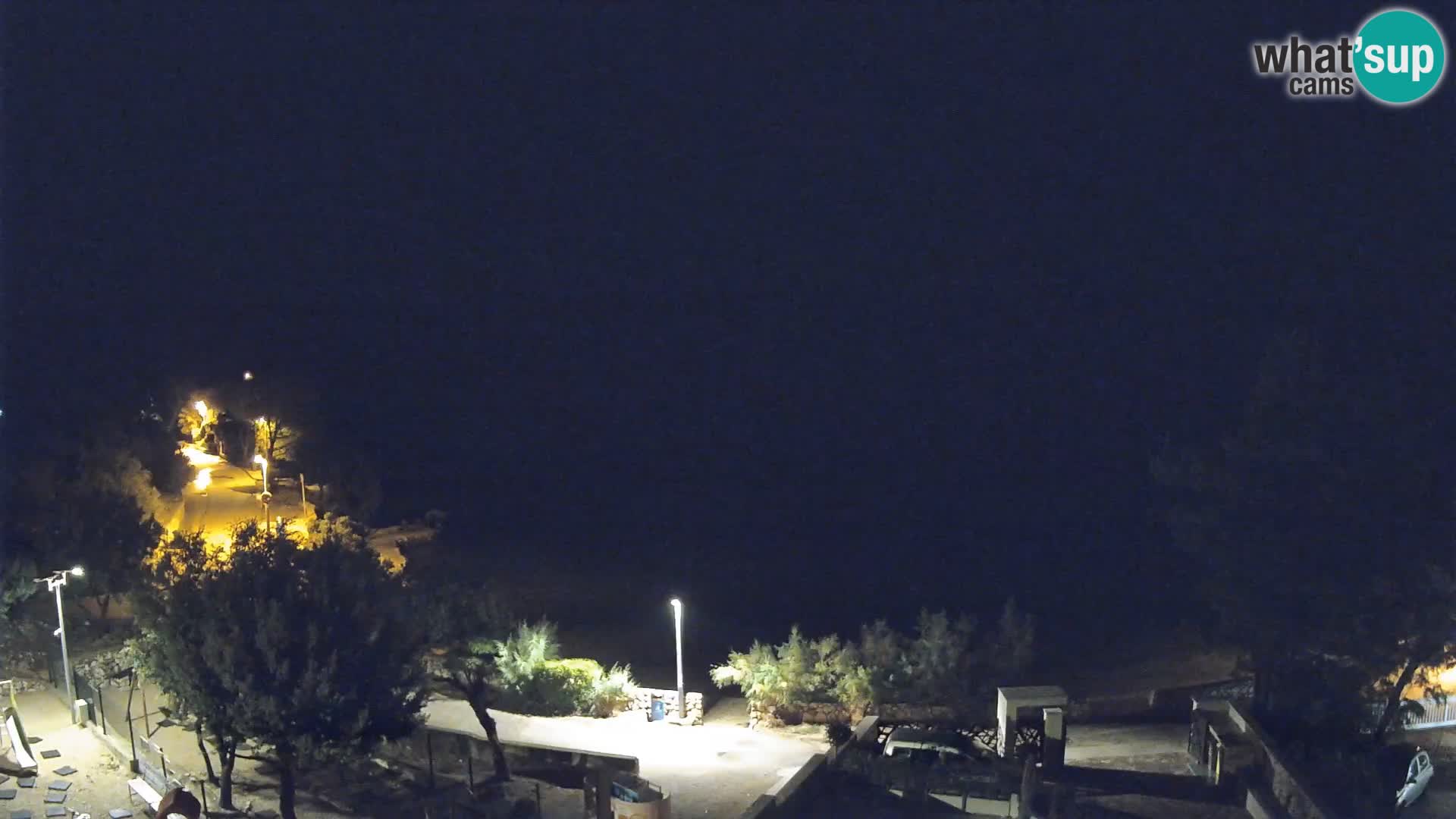 Webcam Plaža Male Mandre – Diretta dalla spiaggia sull’isola di Pag