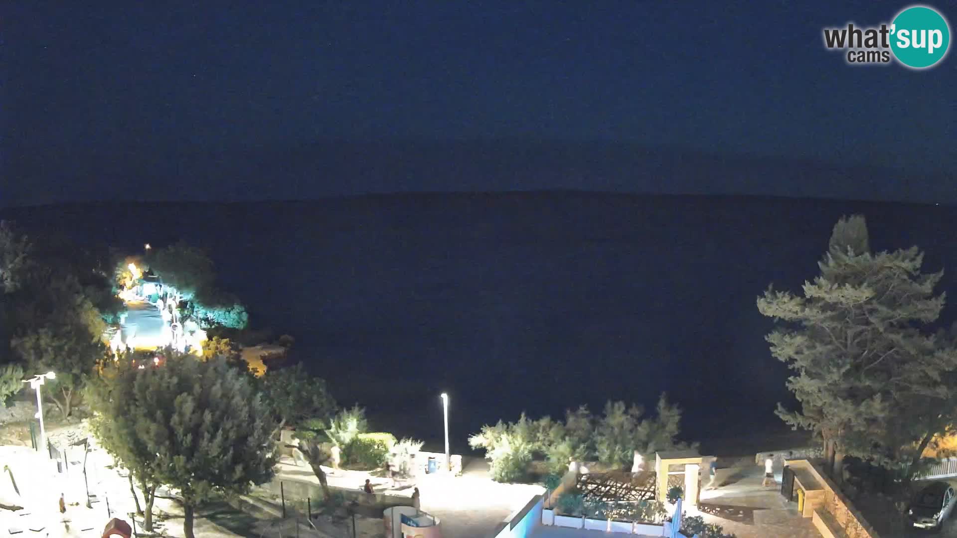 Webcam Strand Male Mandre – Liveblick von der Insel Pag