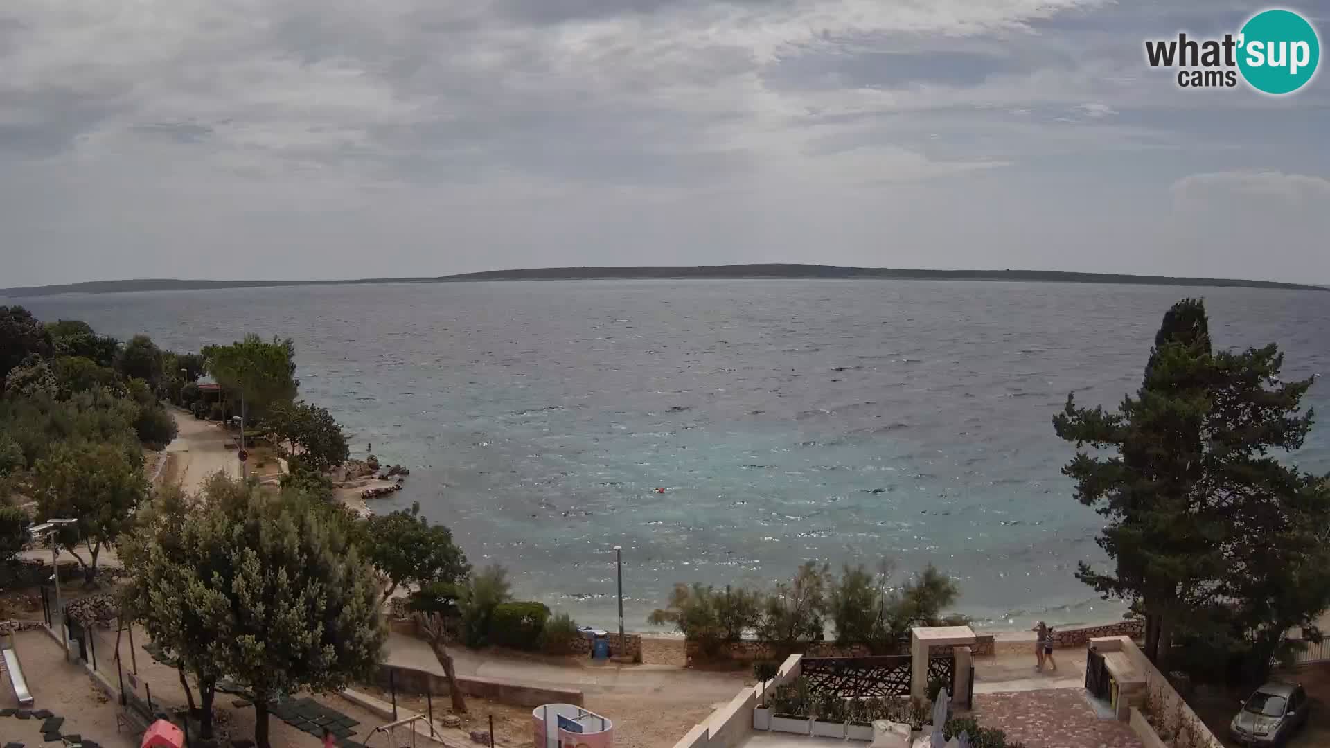 Webcam Plaža Male Mandre – Live View from Pag Island