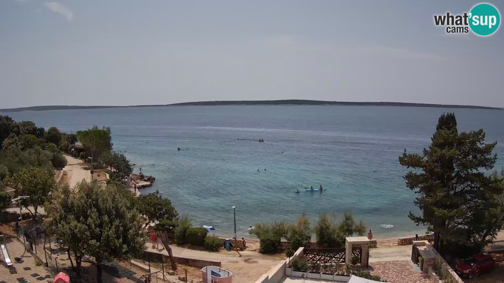Webcam Plaža Male Mandre – Live View from Pag Island
