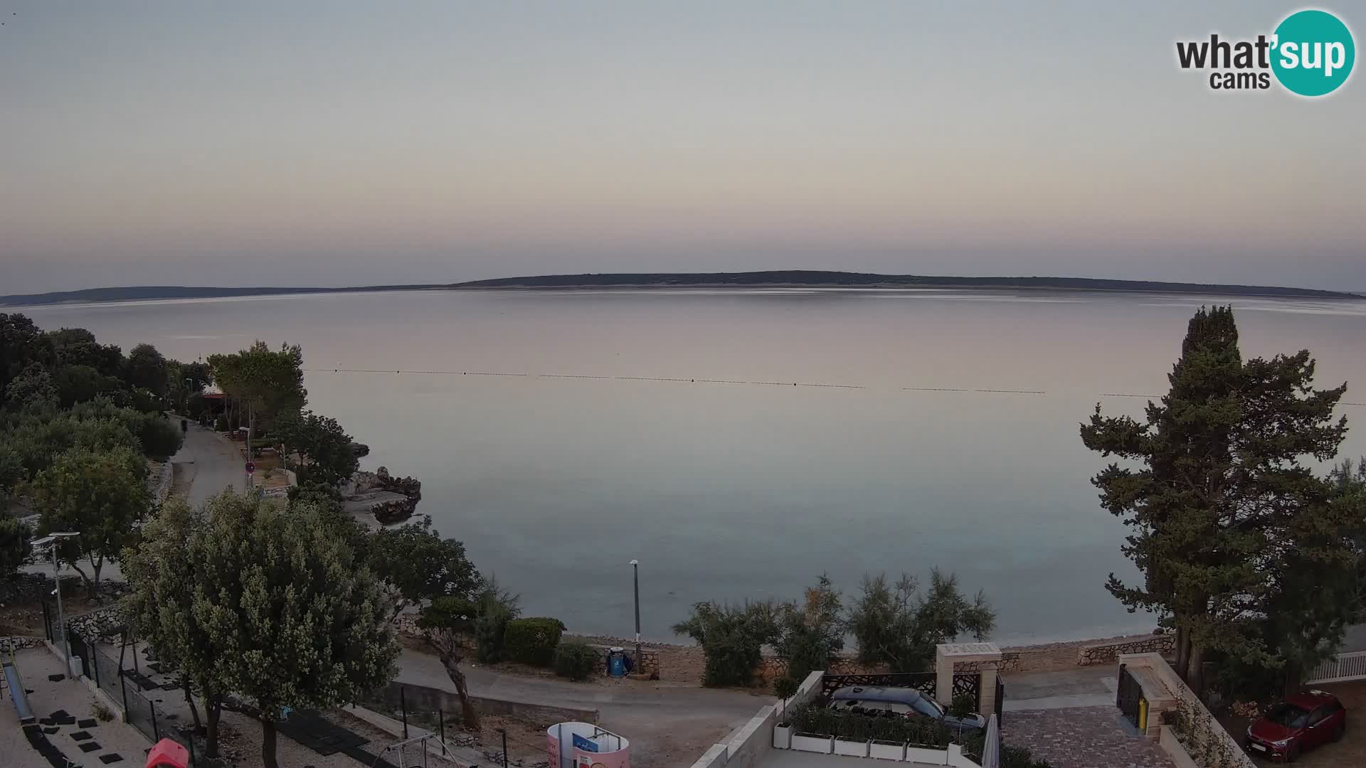 Webcam Strand Male Mandre – Liveblick von der Insel Pag