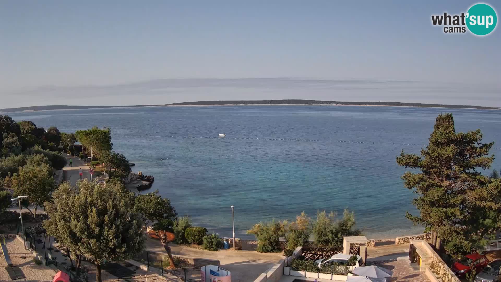 Webcam Plaža Male Mandre – Live View from Pag Island