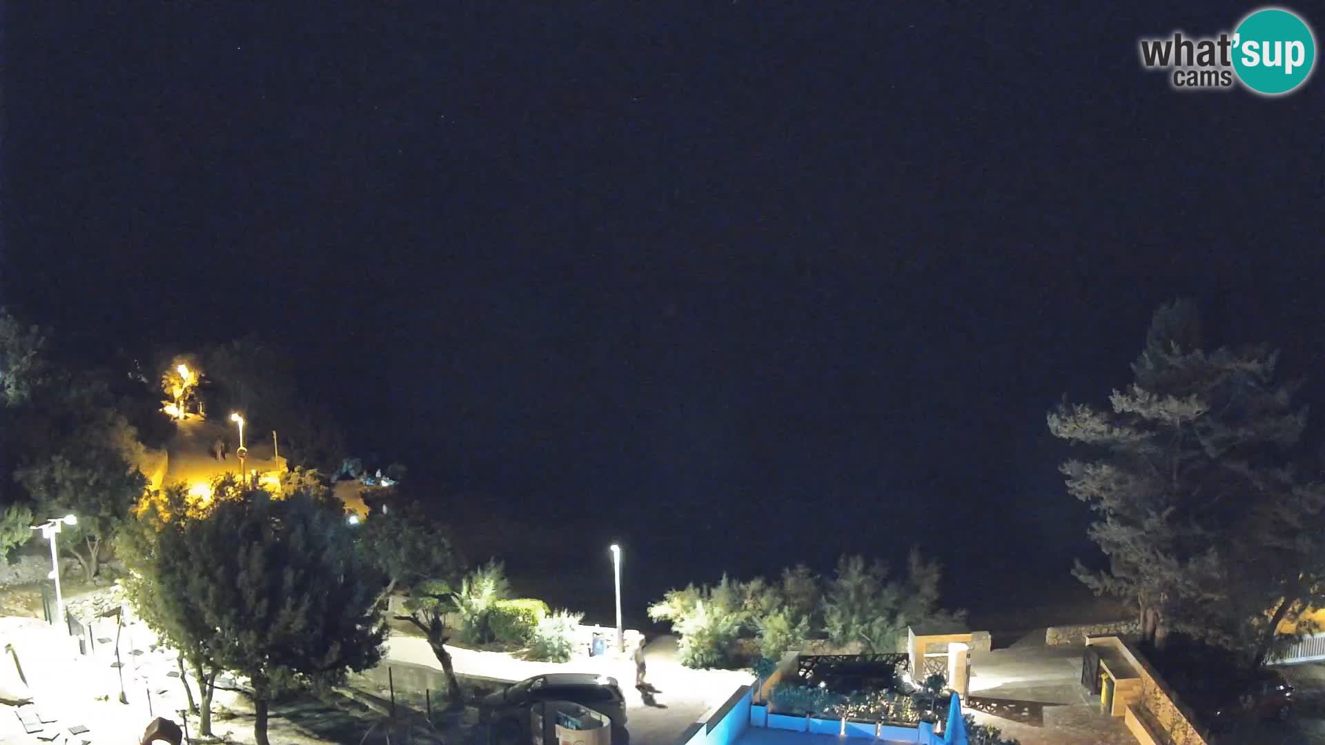 Webcam Plaža Male Mandre – Live View from Pag Island