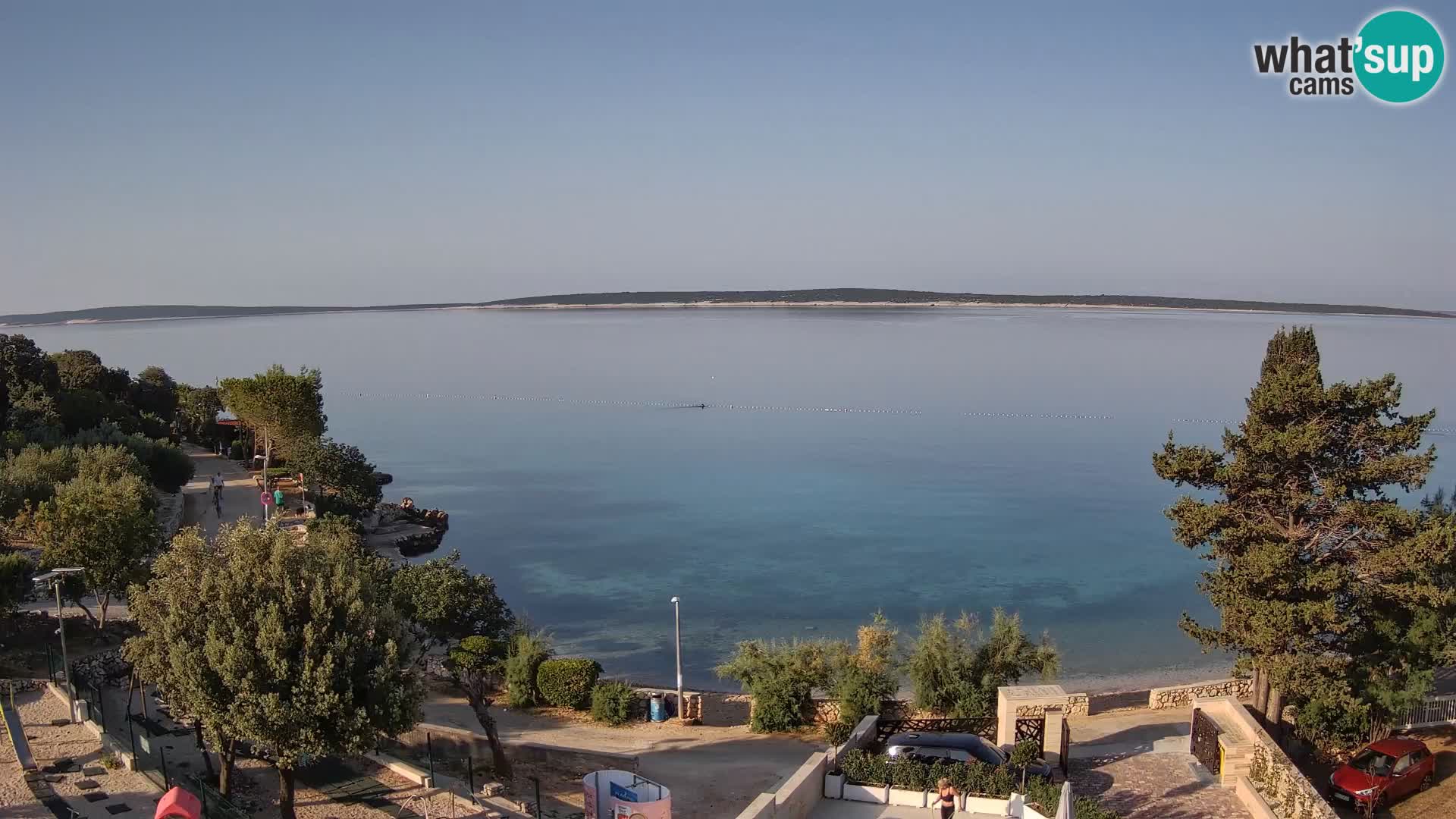 Webcam Plaža Male Mandre – Live View from Pag Island