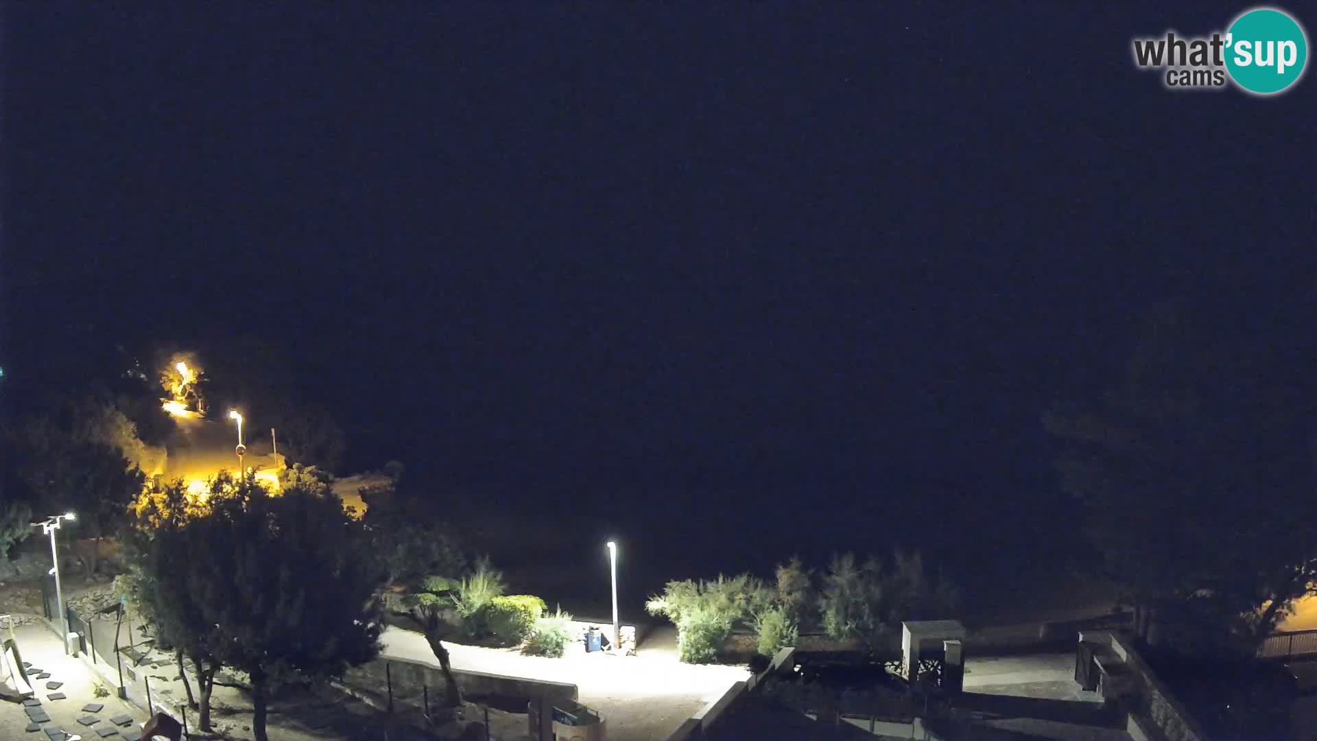 Webcam Strand Male Mandre – Liveblick von der Insel Pag