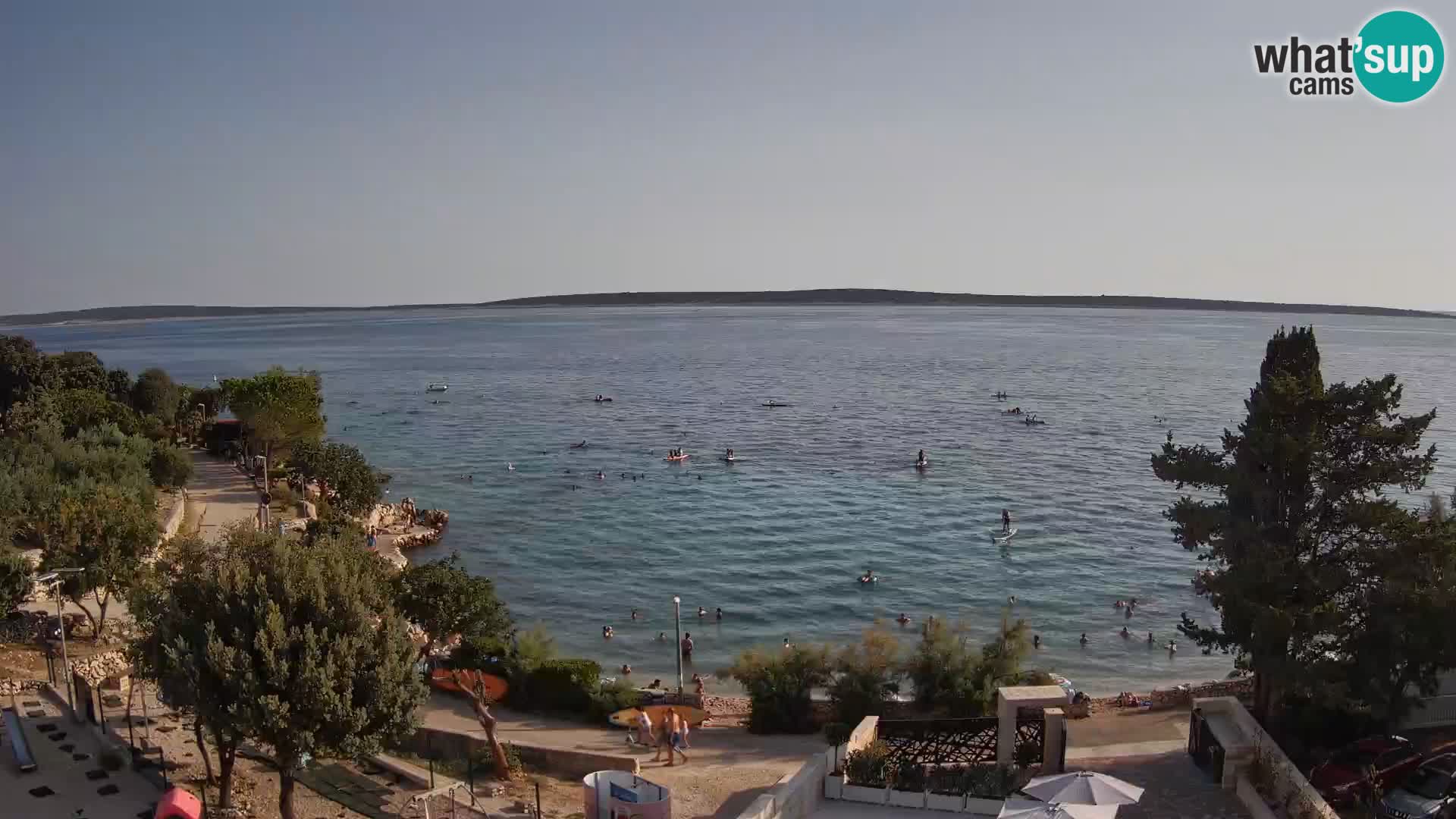 Webcam Plaža Male Mandre – Diretta dalla spiaggia sull’isola di Pag