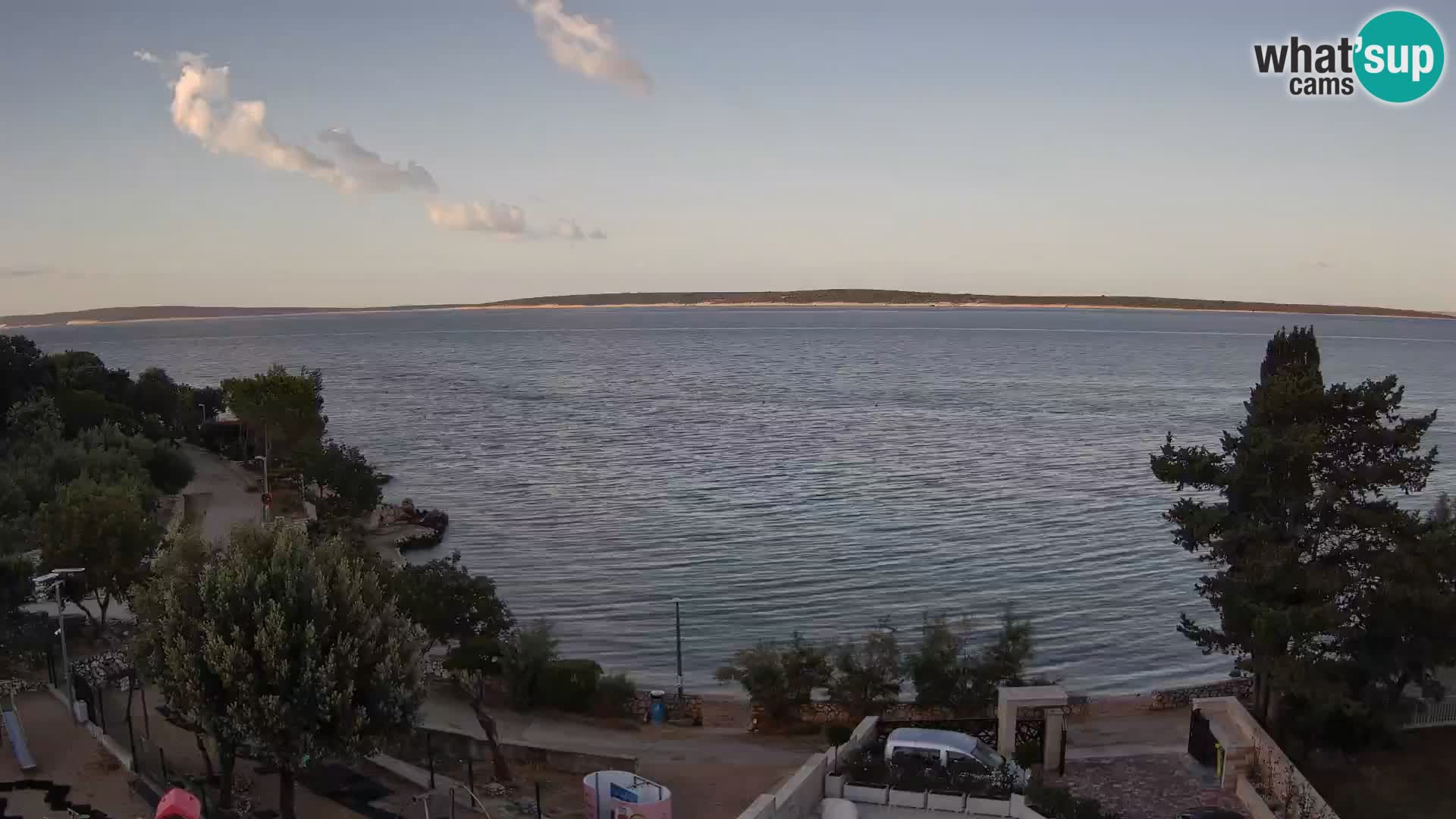Webcam Strand Male Mandre – Liveblick von der Insel Pag