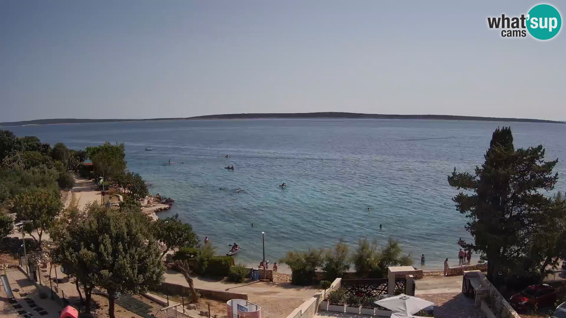 Webcam Plaža Male Mandre – Live View from Pag Island