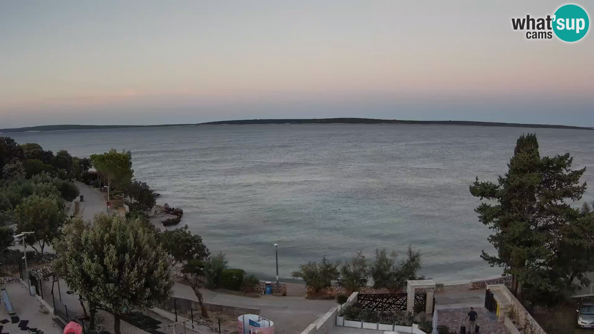 Webcam Plaža Male Mandre – Live View from Pag Island