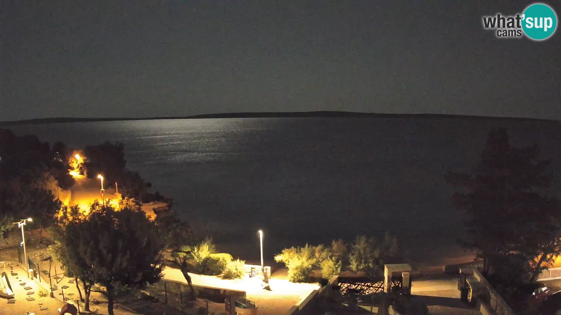 Webcam Plaža Male Mandre – Live View from Pag Island