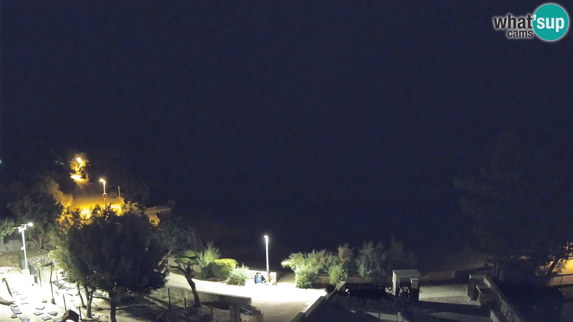 Webcam Strand Male Mandre – Liveblick von der Insel Pag