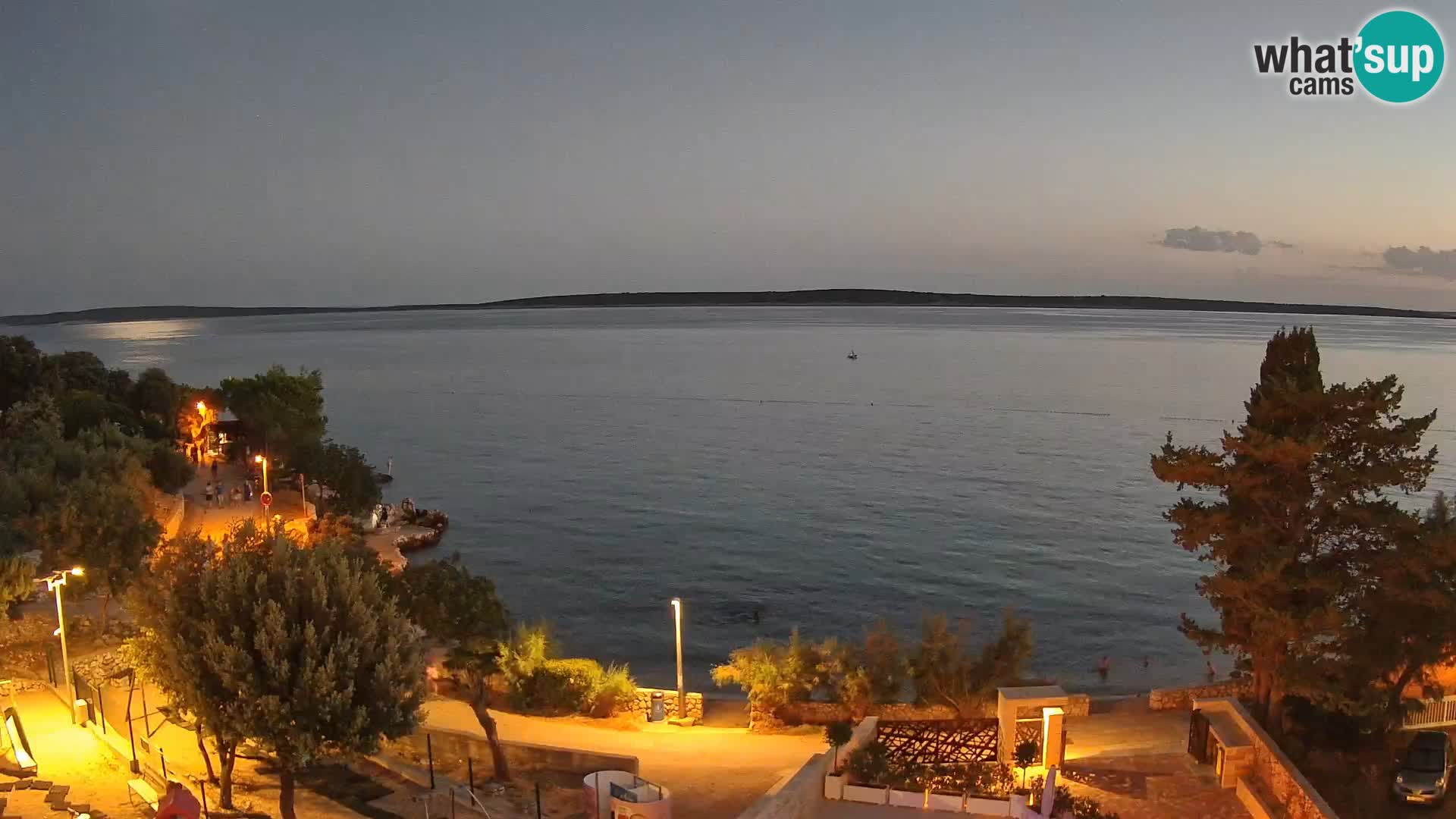 Webcam Plaža Male Mandre – Live View from Pag Island