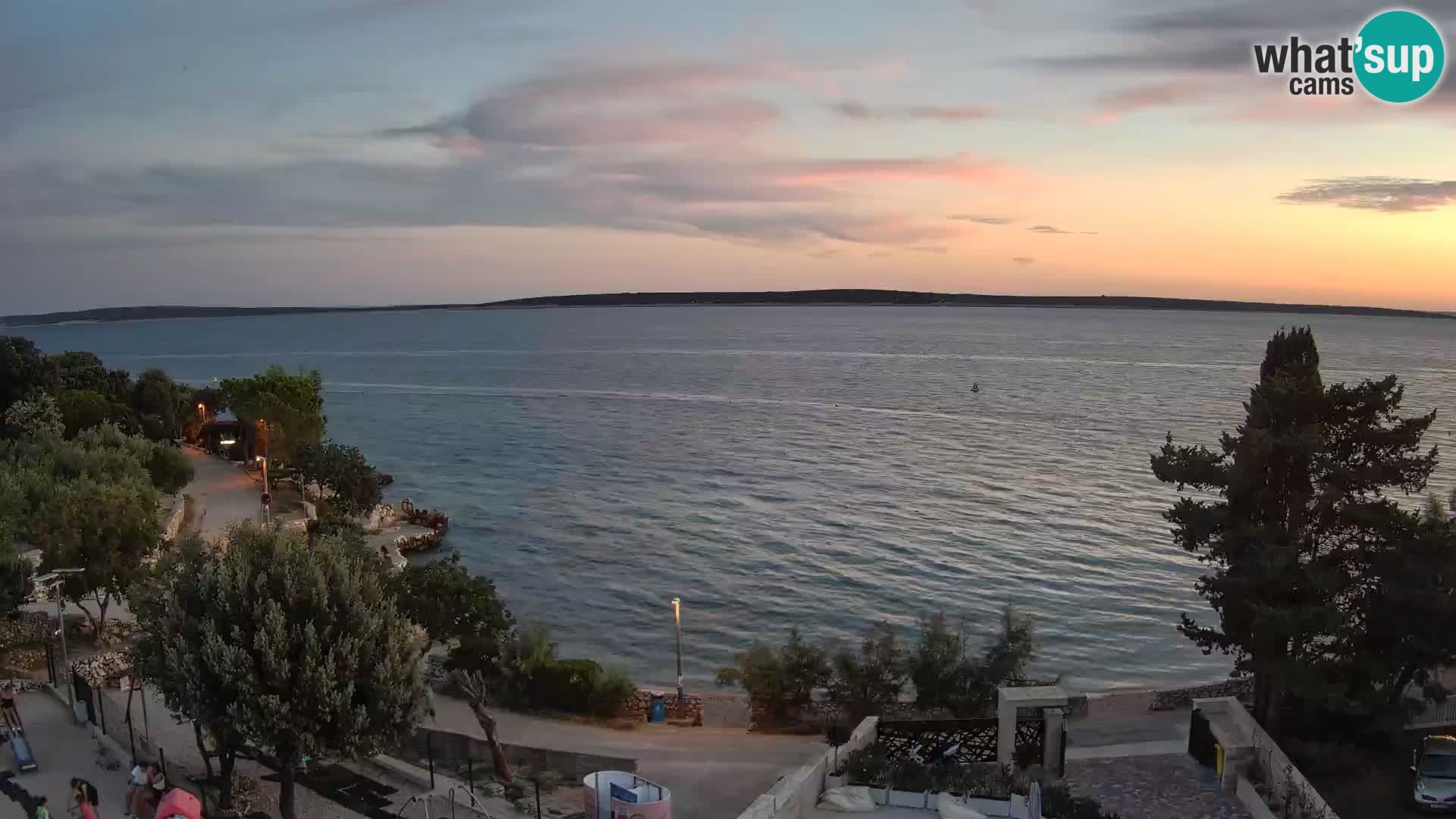 Webcam Strand Male Mandre – Liveblick von der Insel Pag