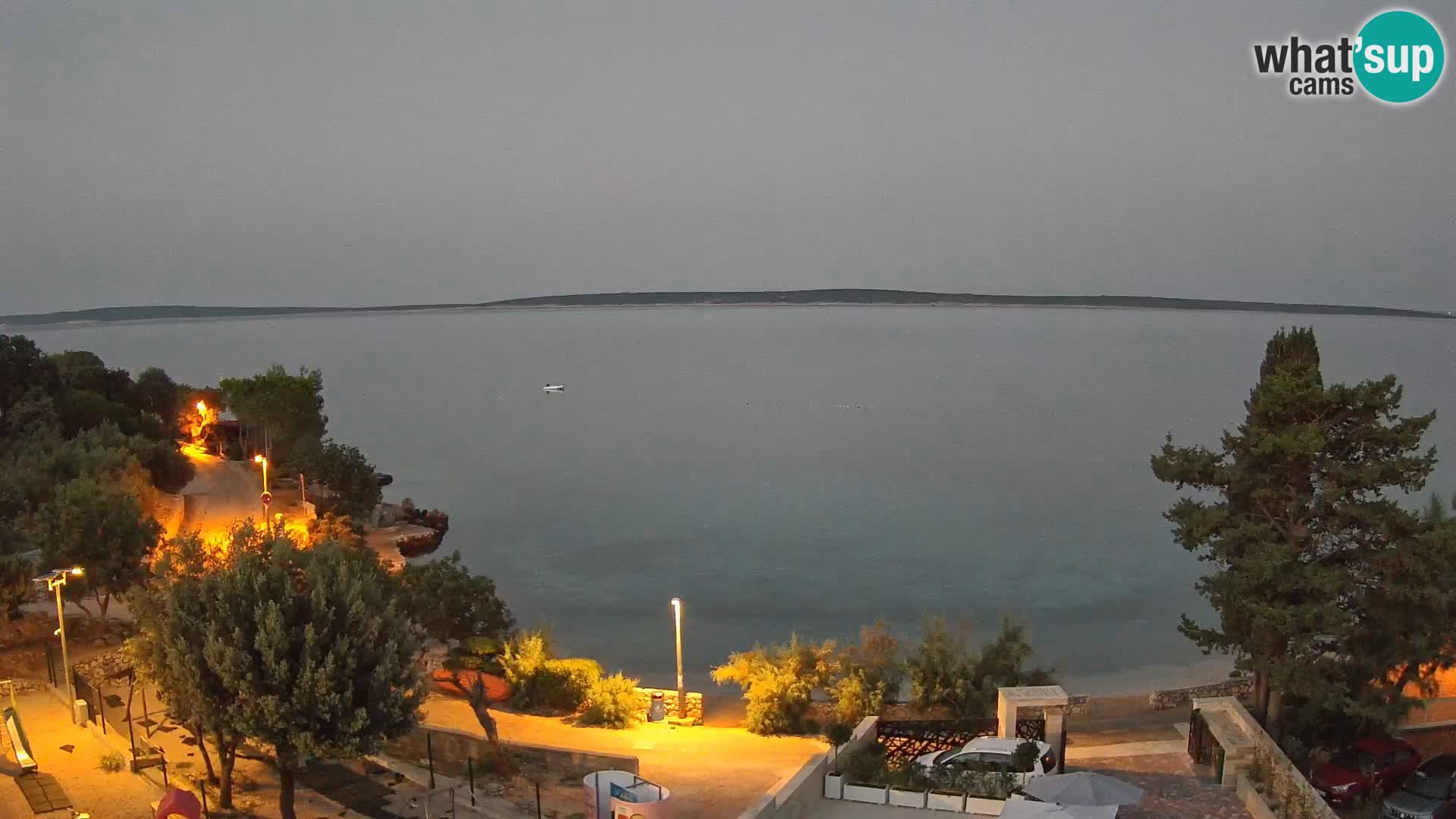 Webcam Strand Male Mandre – Liveblick von der Insel Pag