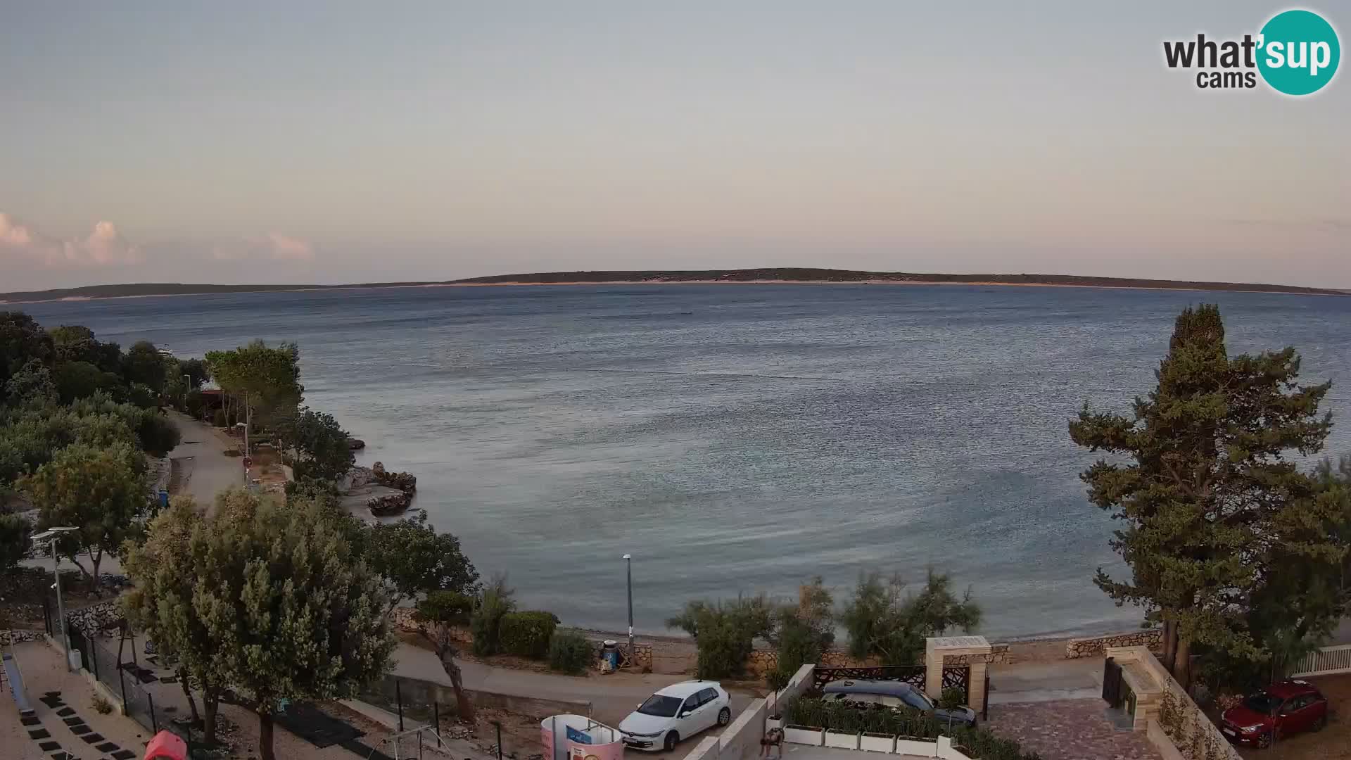 Webcam Strand Male Mandre – Liveblick von der Insel Pag