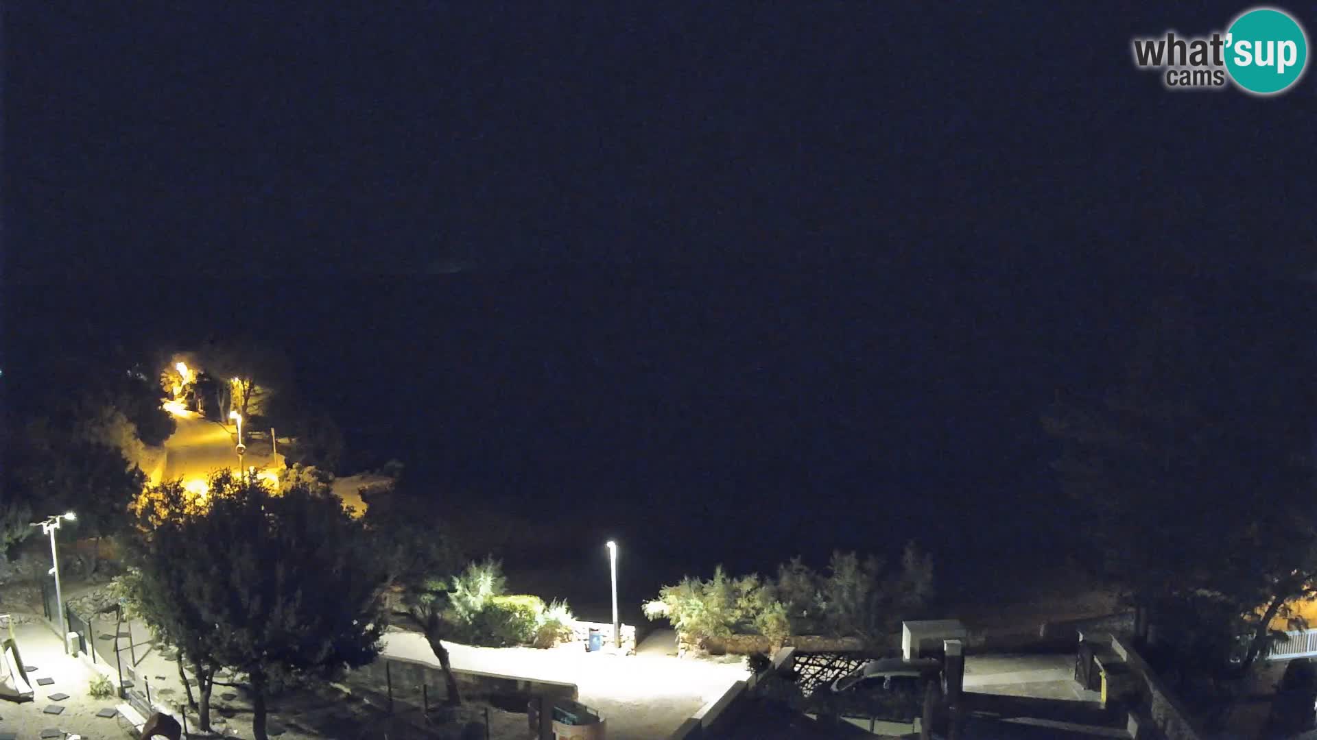 Webcam Plage Male Mandre – Vue en direct depuis l’île de Pag