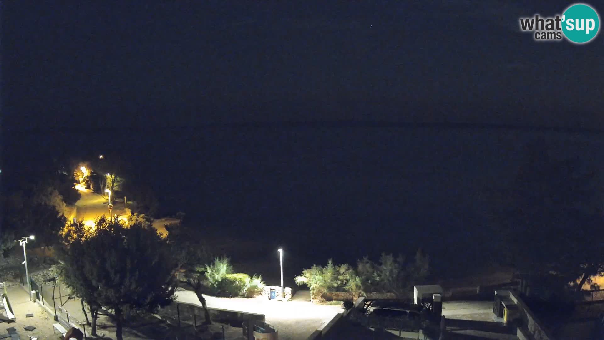 Webcam Strand Male Mandre – Liveblick von der Insel Pag