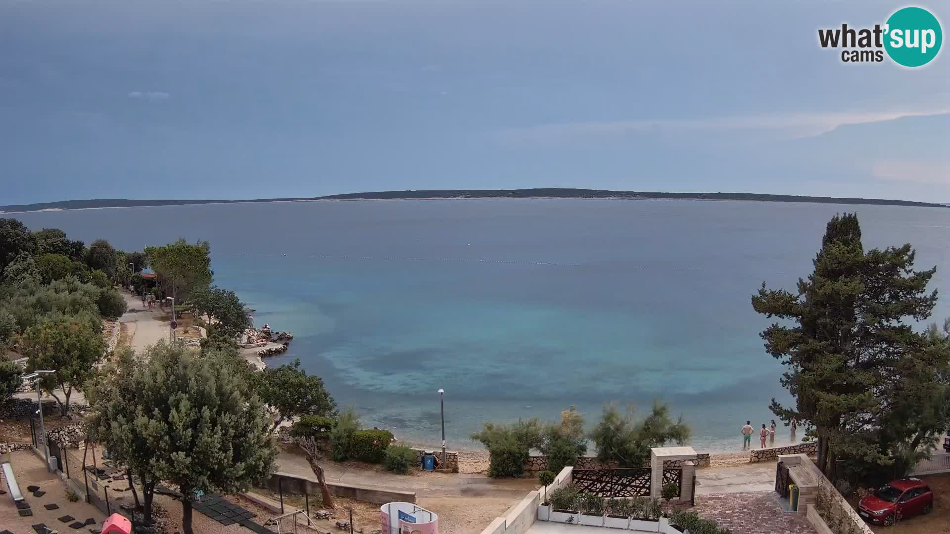 Webcam Plaža Male Mandre – Diretta dalla spiaggia sull’isola di Pag