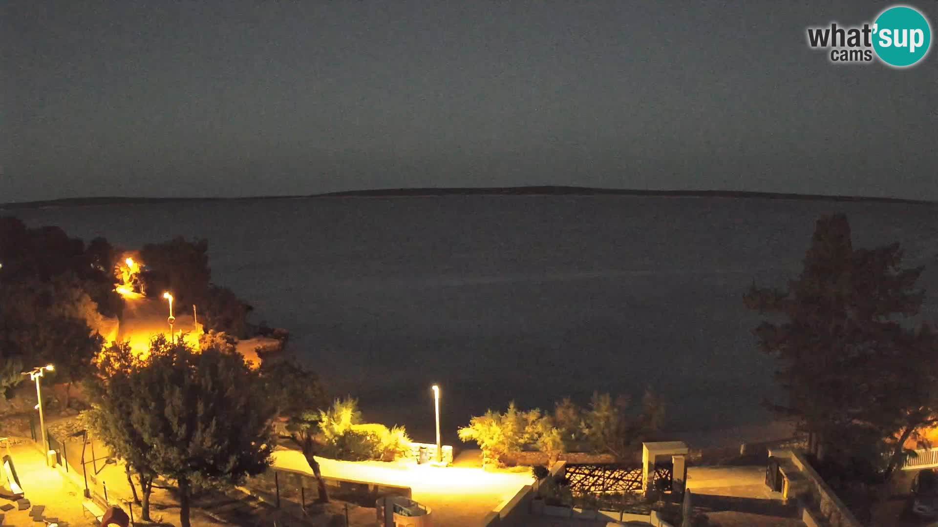 Webcam Plaža Male Mandre – Live View from Pag Island