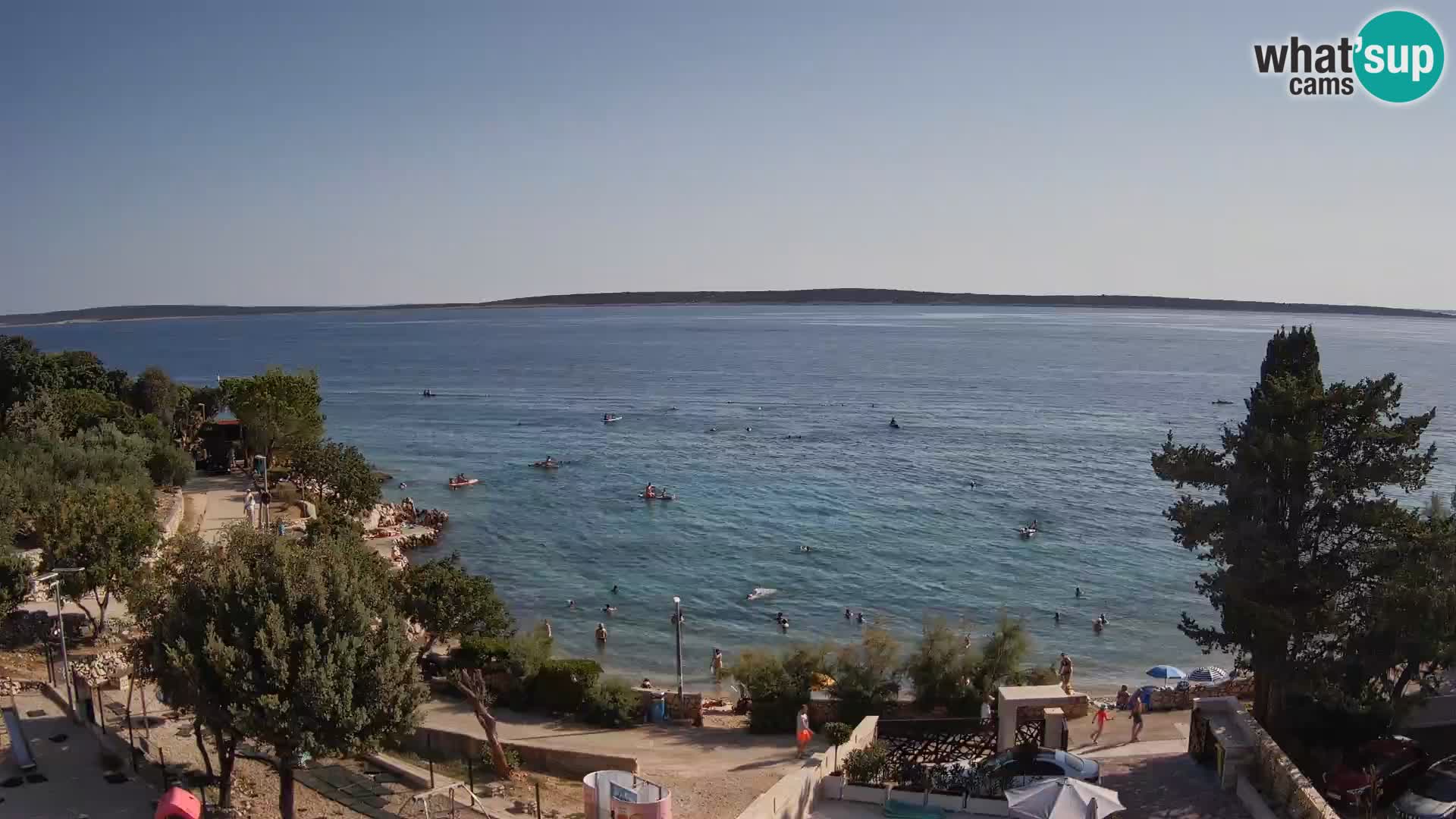 Webcam Plaža Male Mandre – Live View from Pag Island