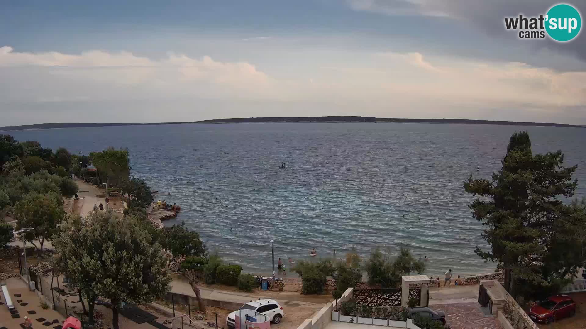 Webcam Plaža Male Mandre – Diretta dalla spiaggia sull’isola di Pag