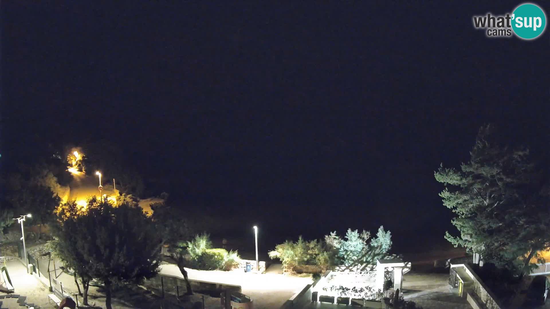 Webcam Plaža Male Mandre – Diretta dalla spiaggia sull’isola di Pag