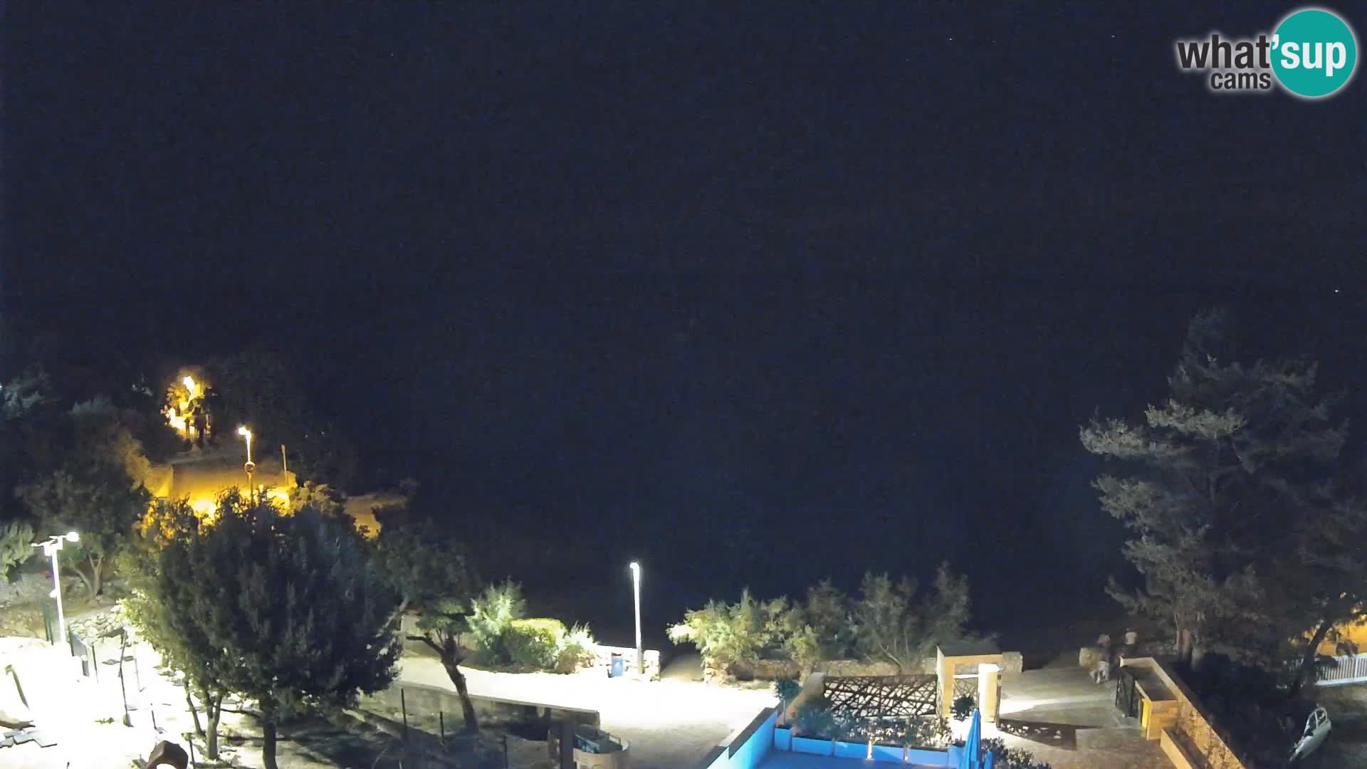Webcam Strand Male Mandre – Liveblick von der Insel Pag