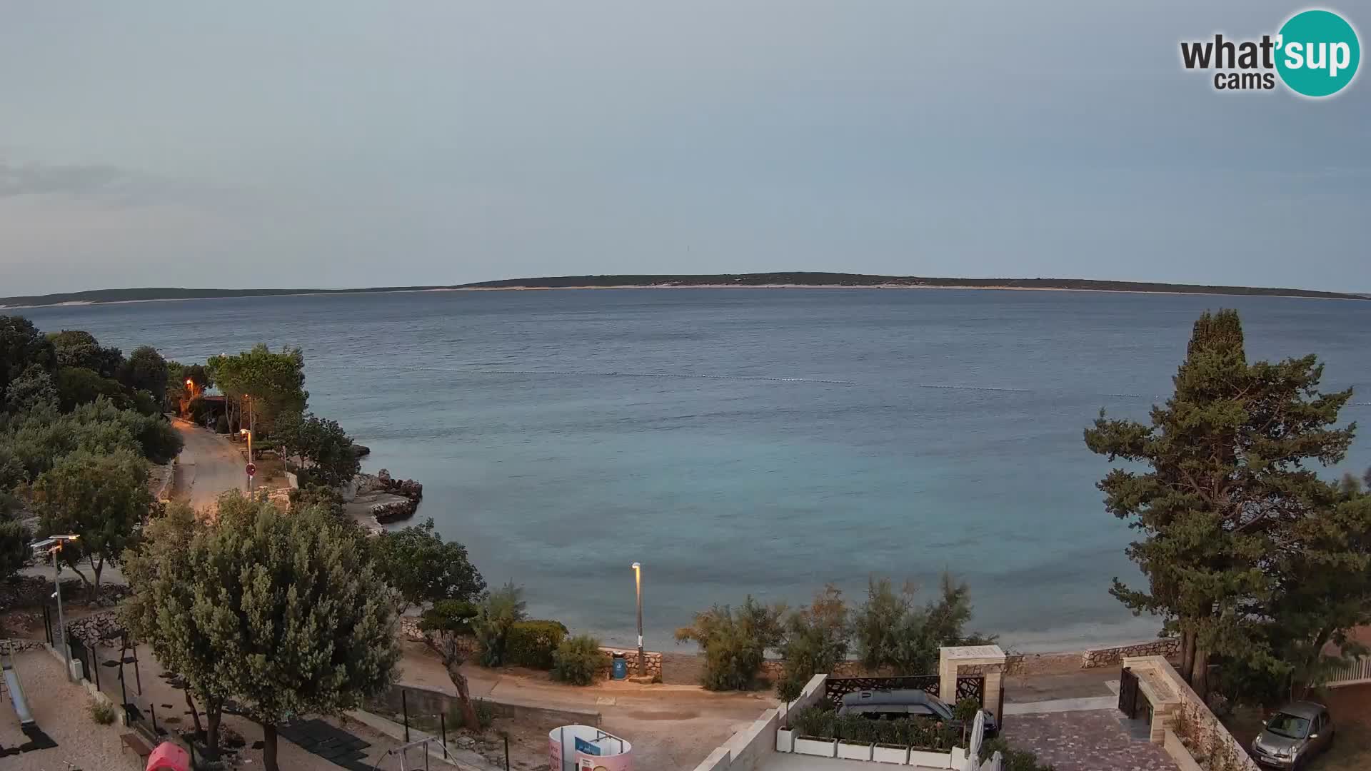 Webcam Plaža Male Mandre – Live View from Pag Island