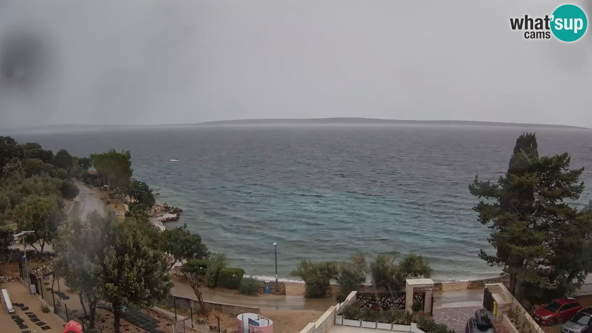 Webcam Strand Male Mandre – Liveblick von der Insel Pag