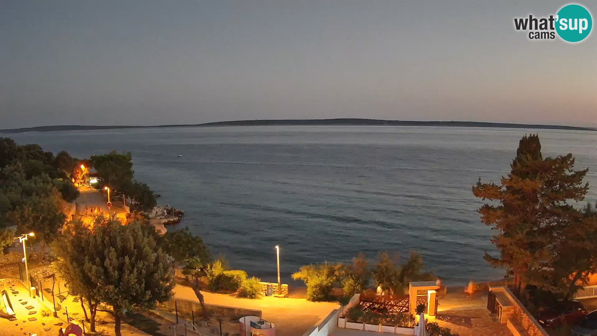 Webcam Plaža Male Mandre – Diretta dalla spiaggia sull’isola di Pag