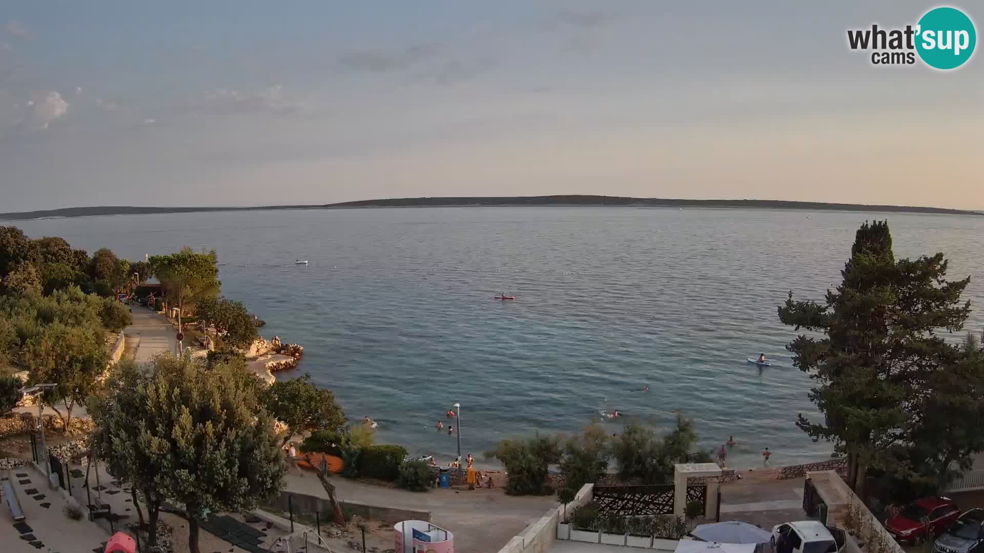 Webcam Plaža Male Mandre – Live View from Pag Island