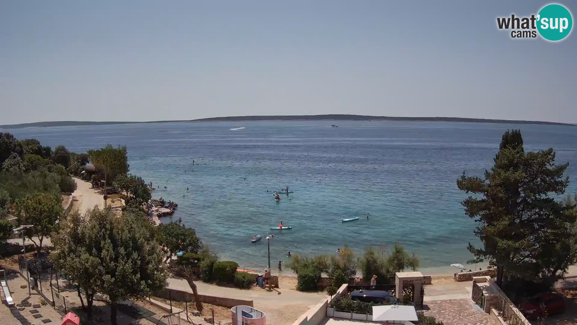 Webcam Plaža Male Mandre – Live View from Pag Island