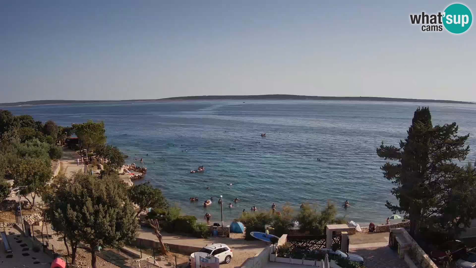 Webcam Plaža Male Mandre – Live View from Pag Island