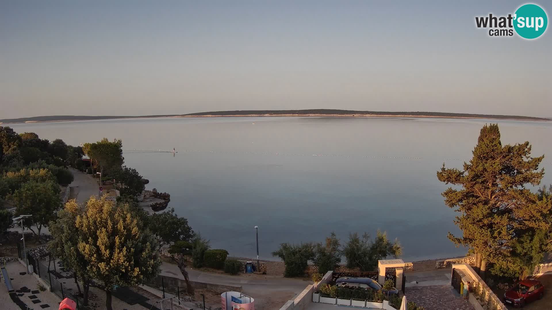 Webcam Plaža Male Mandre – Live View from Pag Island