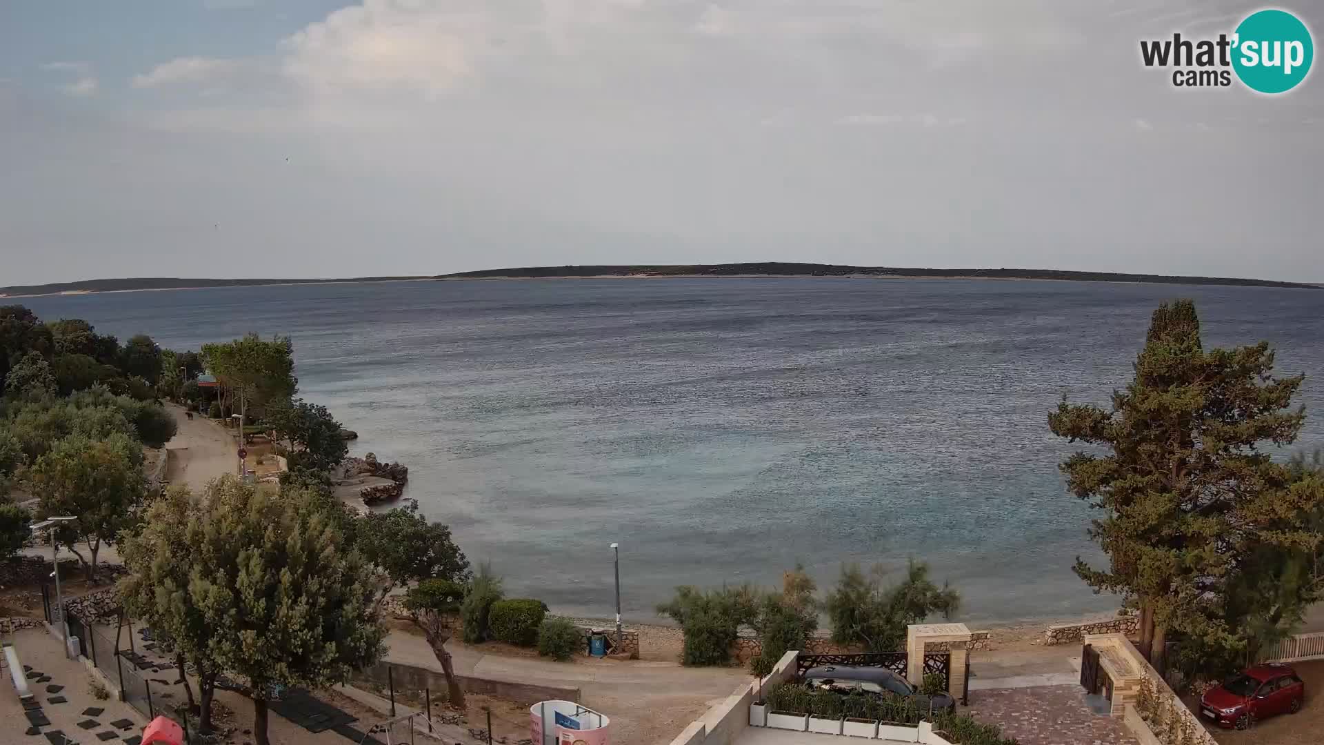 Webcam Plaža Male Mandre – Live View from Pag Island