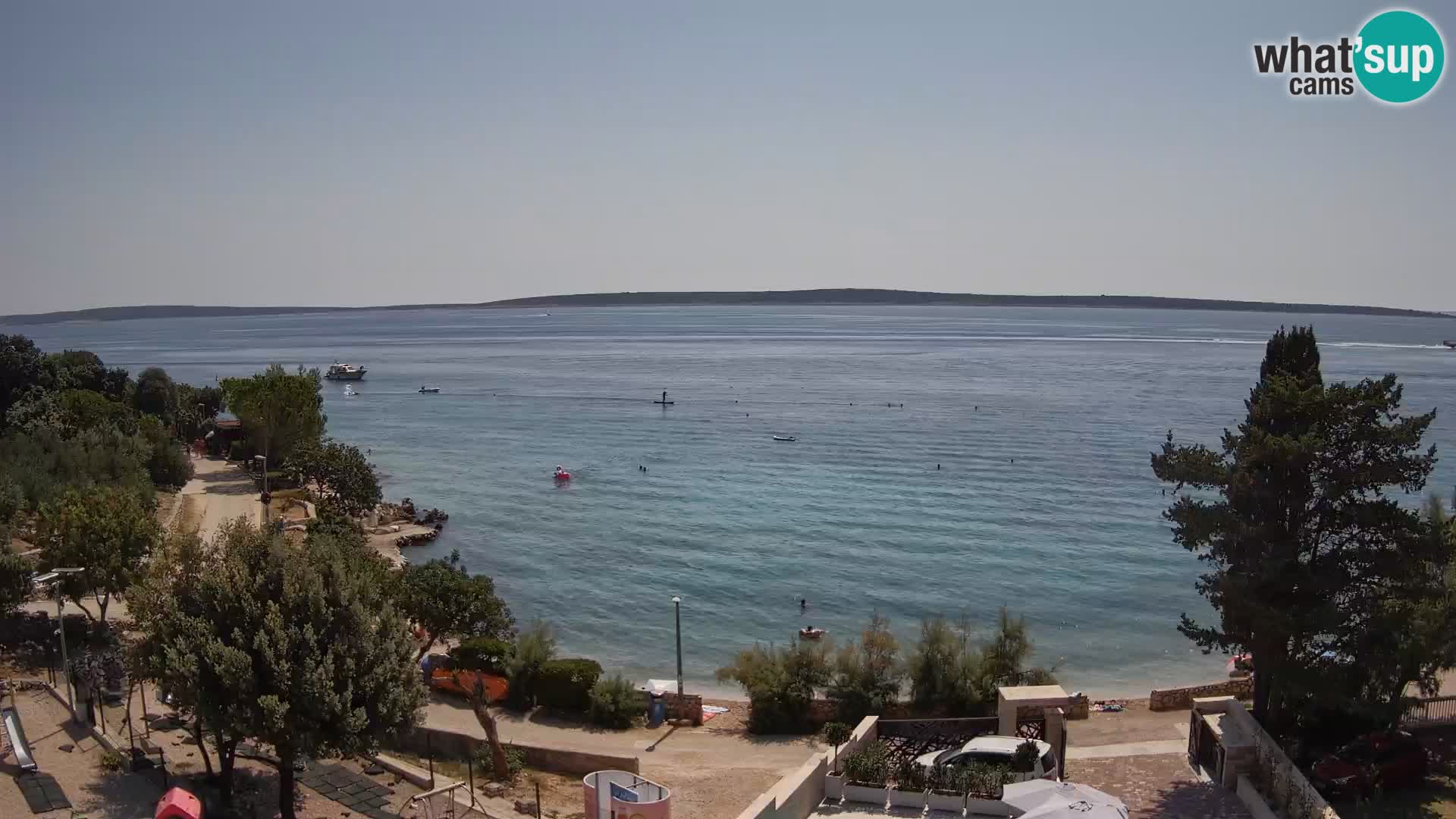 Webcam Plaža Male Mandre – Diretta dalla spiaggia sull’isola di Pag