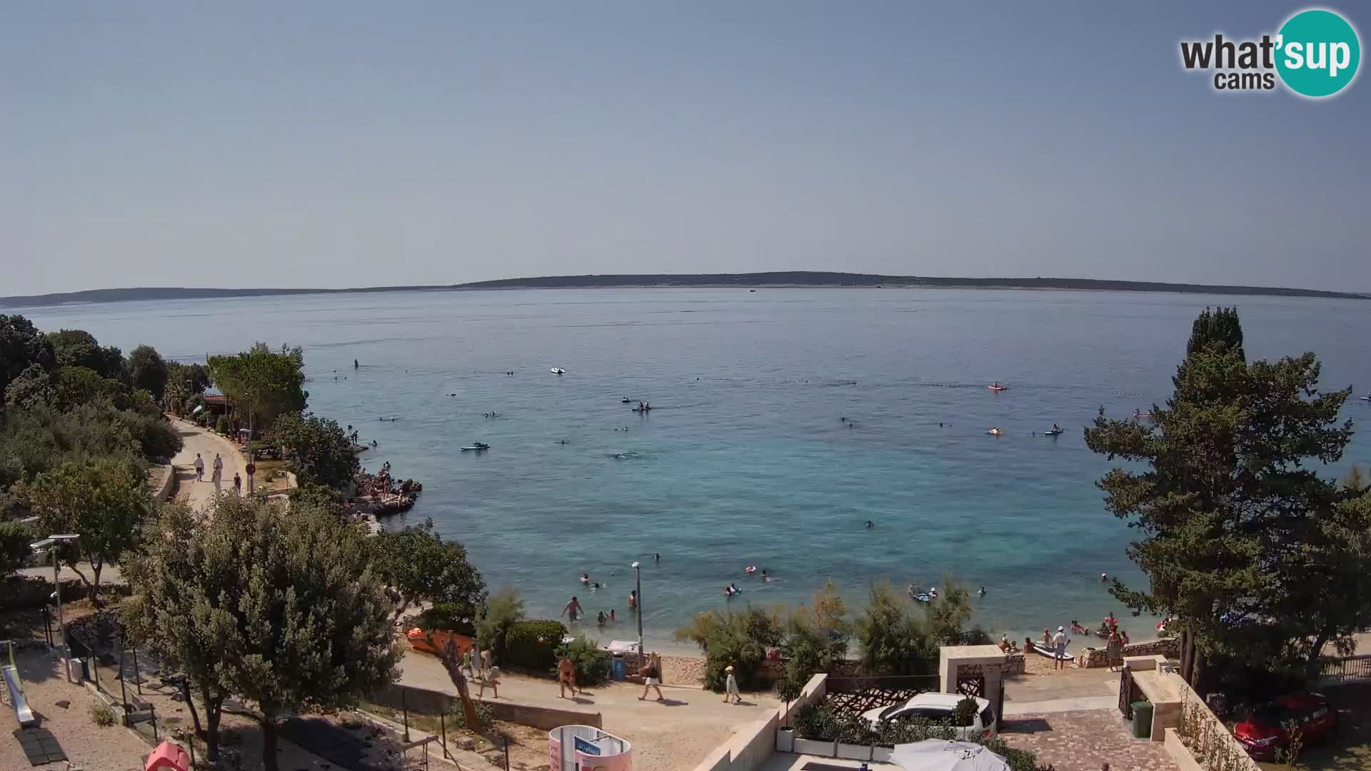 Webcam Plaža Male Mandre – Live View from Pag Island