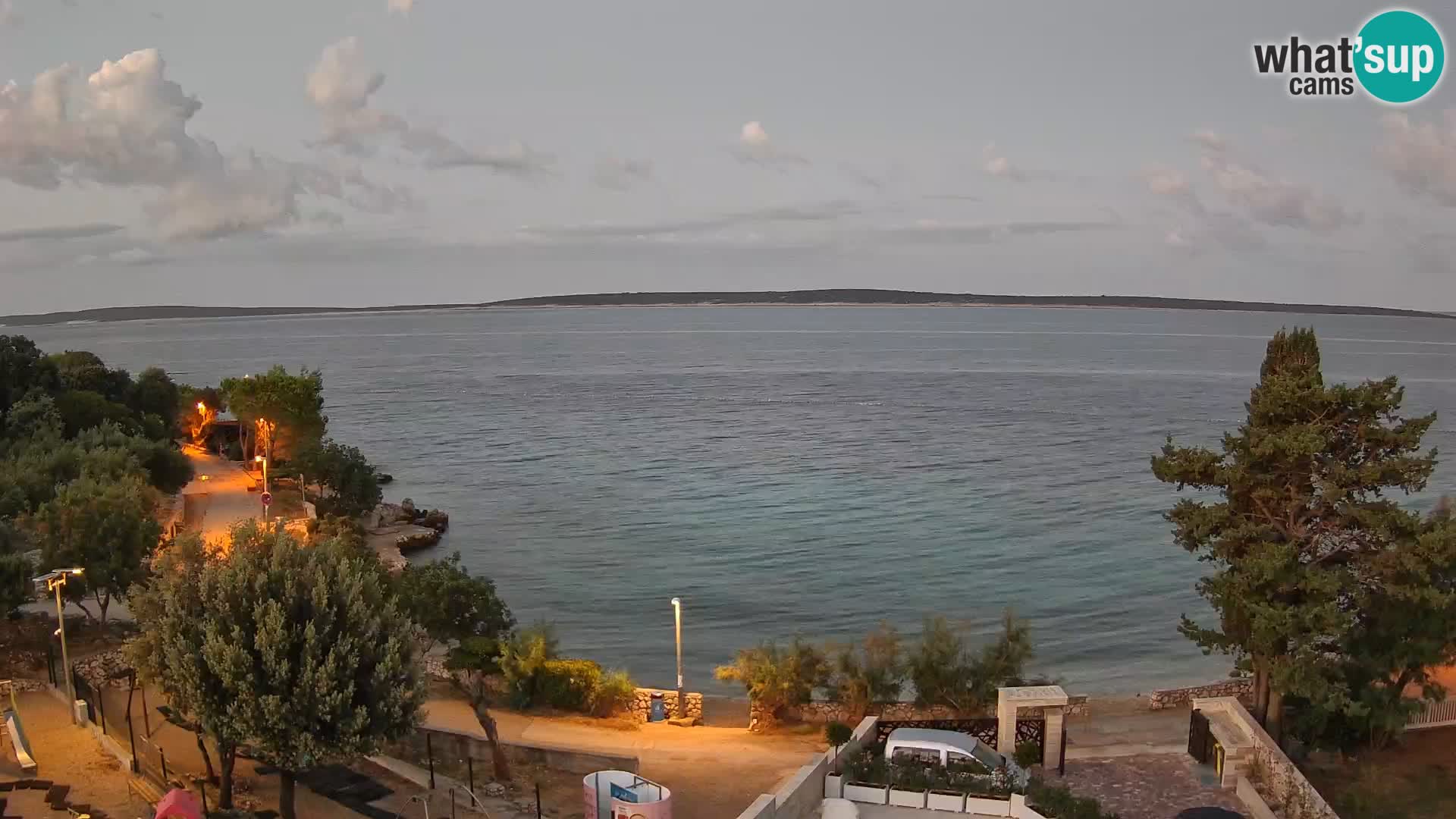 Webcam Plaža Male Mandre – Live View from Pag Island