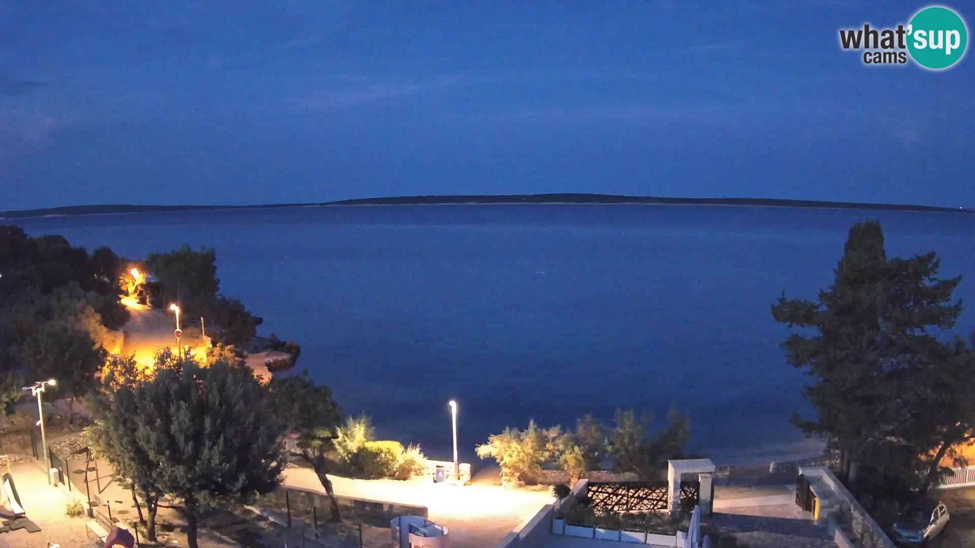 Webcam Plaža Male Mandre – Live View from Pag Island