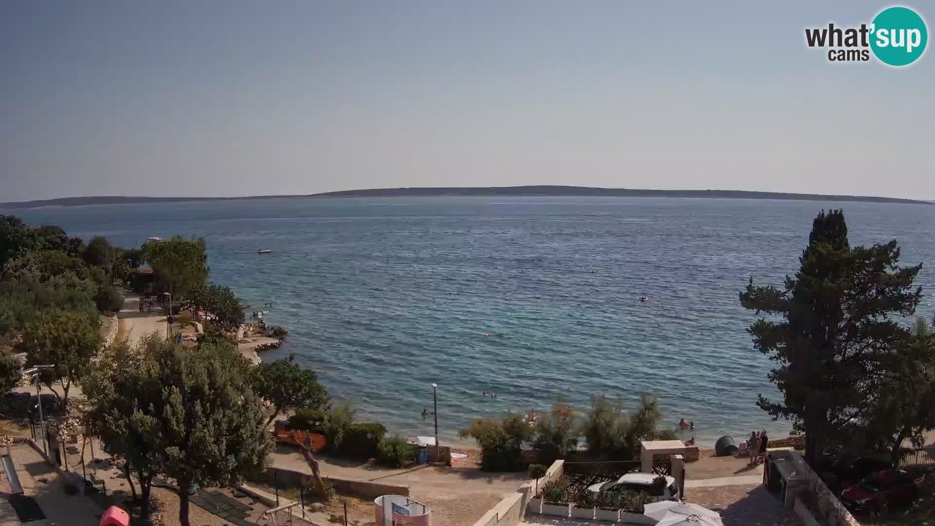 Webcam Plaža Male Mandre – Diretta dalla spiaggia sull’isola di Pag