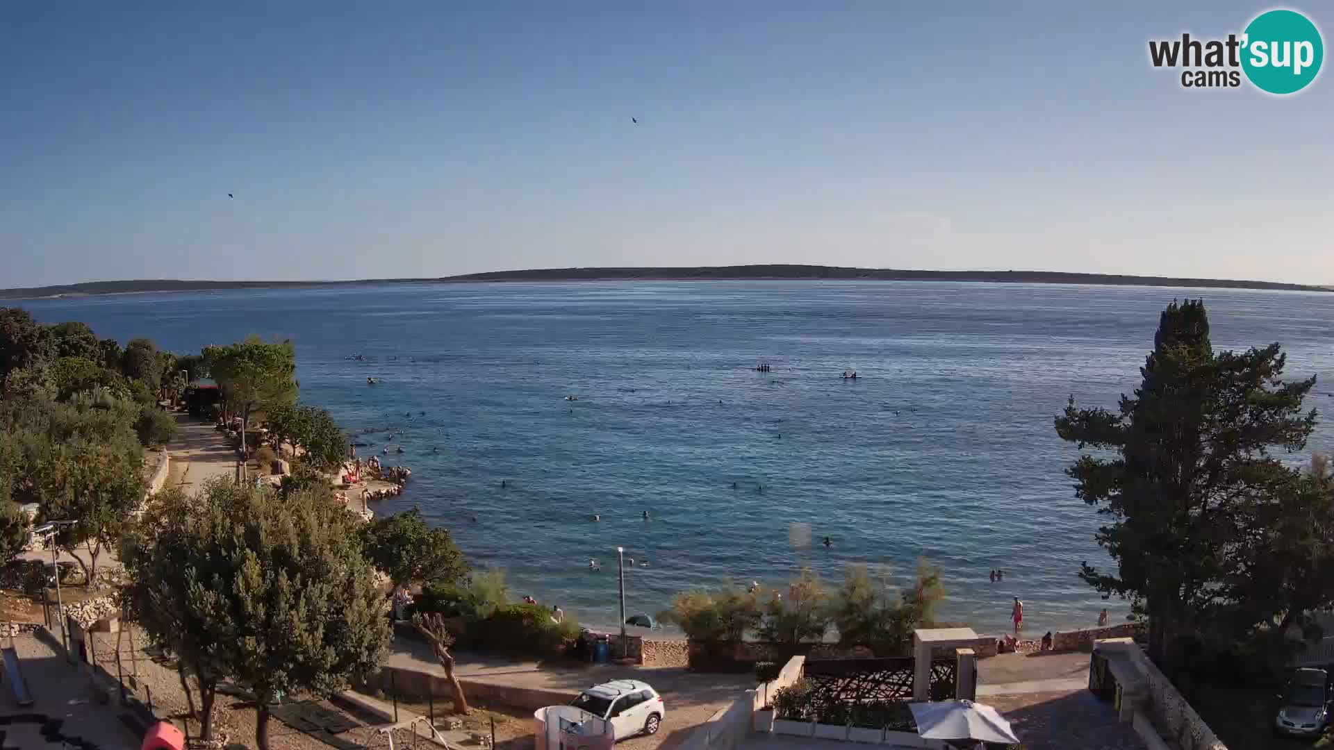 Webcam Plaža Male Mandre – Live View from Pag Island
