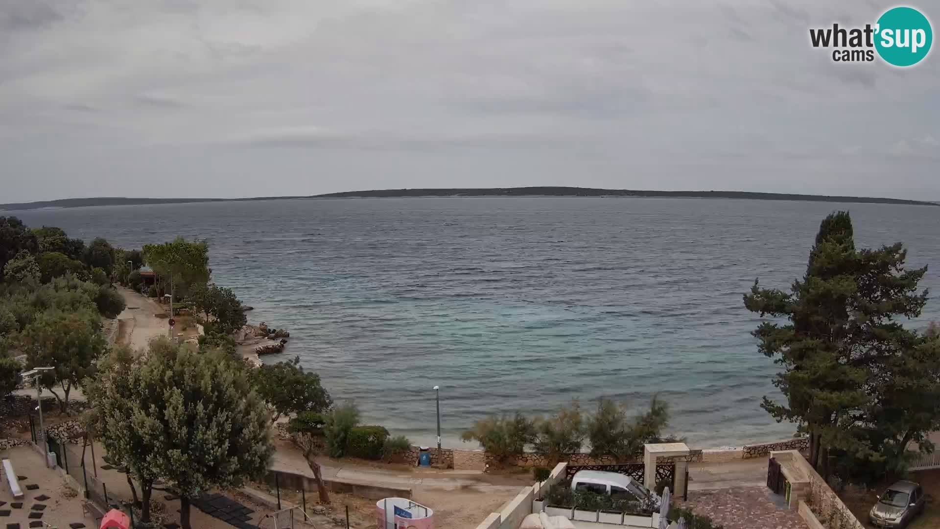 Webcam Plaža Male Mandre – Diretta dalla spiaggia sull’isola di Pag